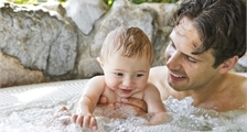 Baby swimming at Center Parcs Bispinger Heide