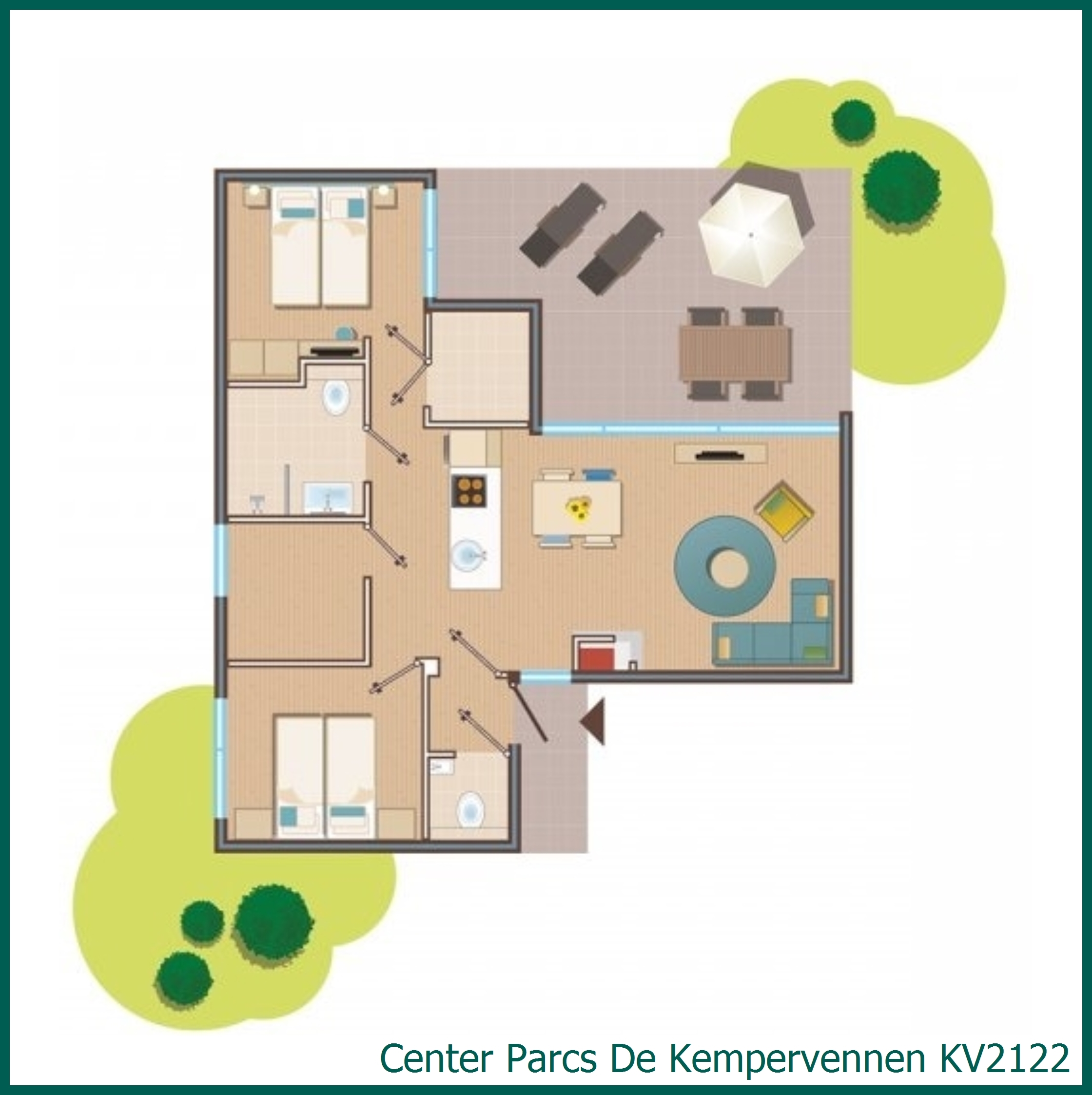 Premium cottage KV2122 at De Kempervennen