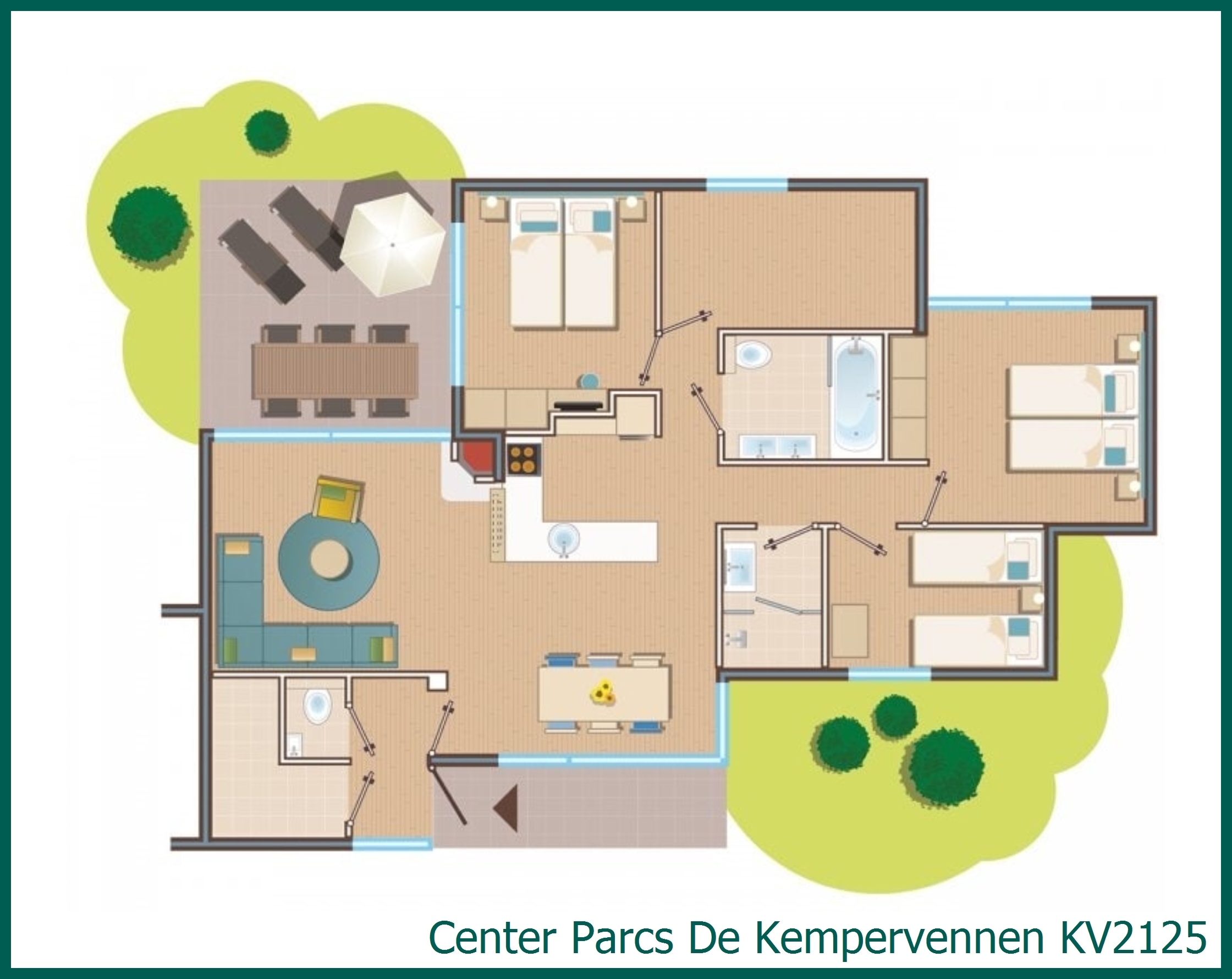 Premium cottage KV2125 at De Kempervennen