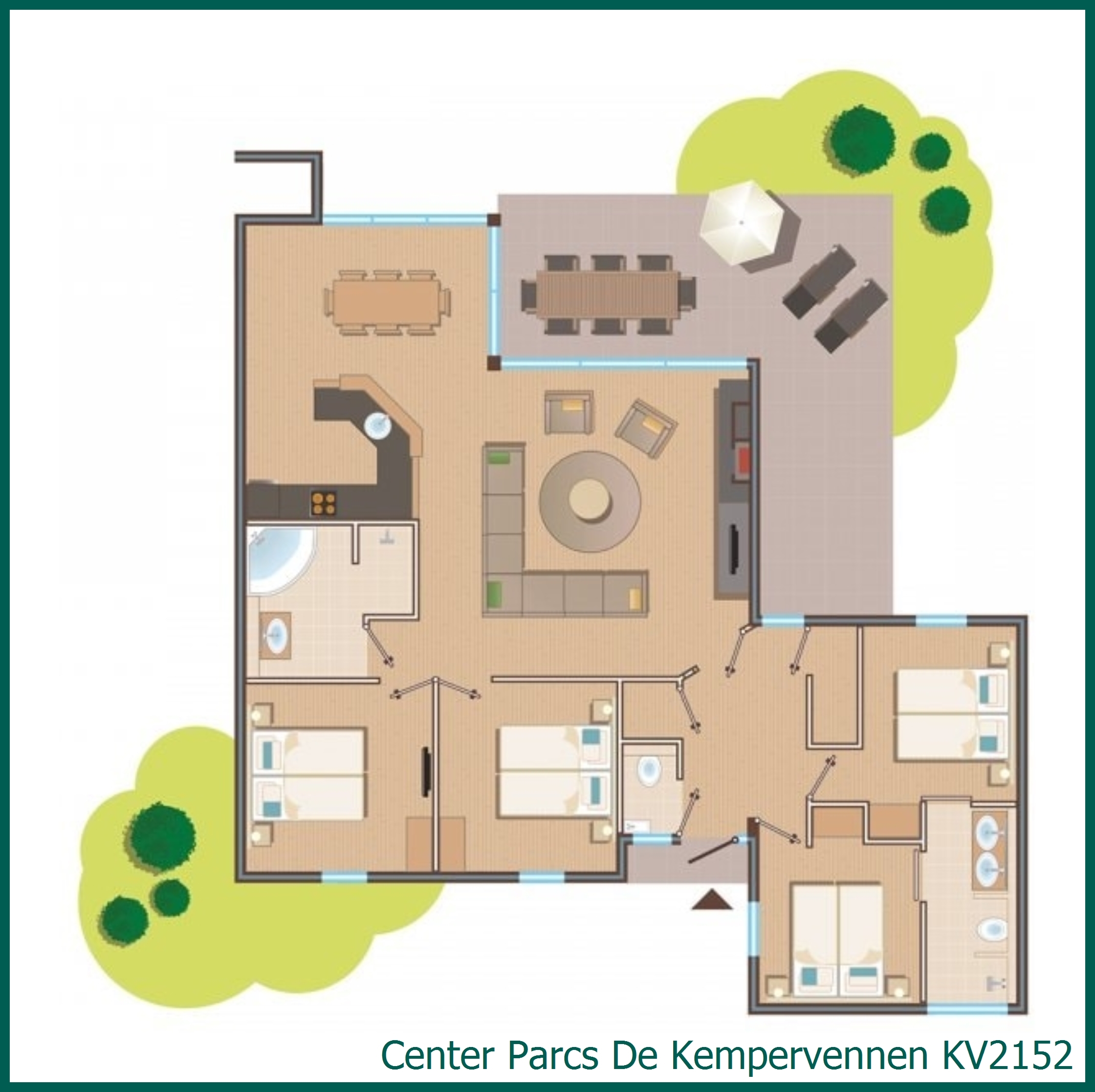 Premium Eden Cottage KV2152 at De Kempervennen