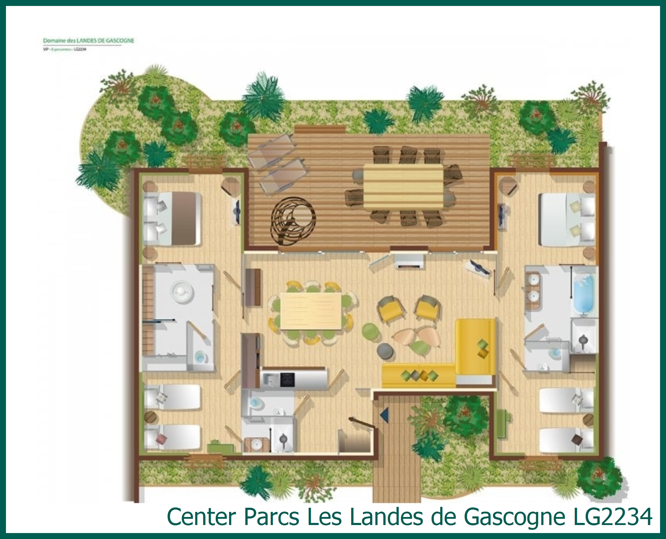 VIP cottage LG2234 at Les Landes de Gascogne