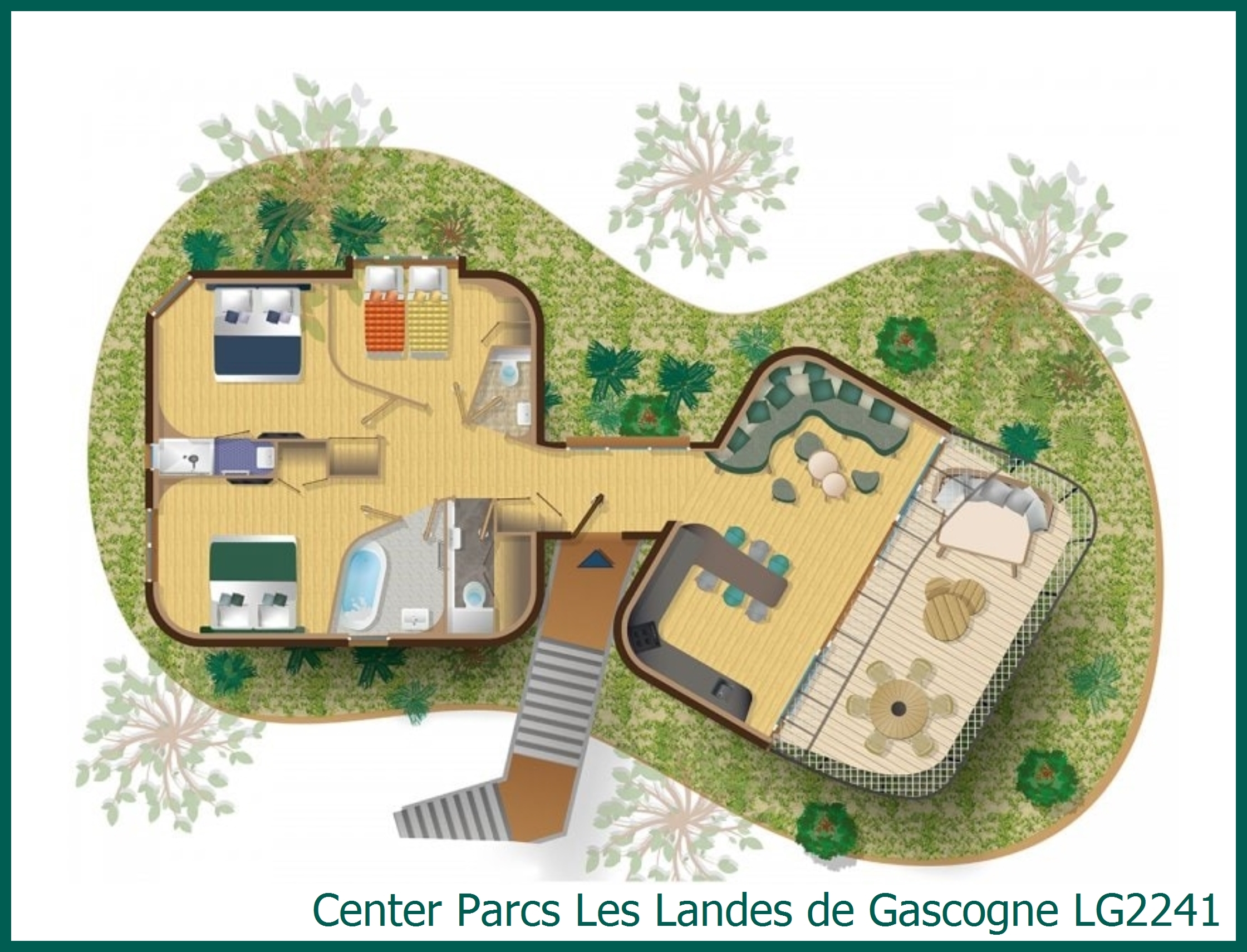 Treehouse LG2241 at Les Landes de Gascogne
