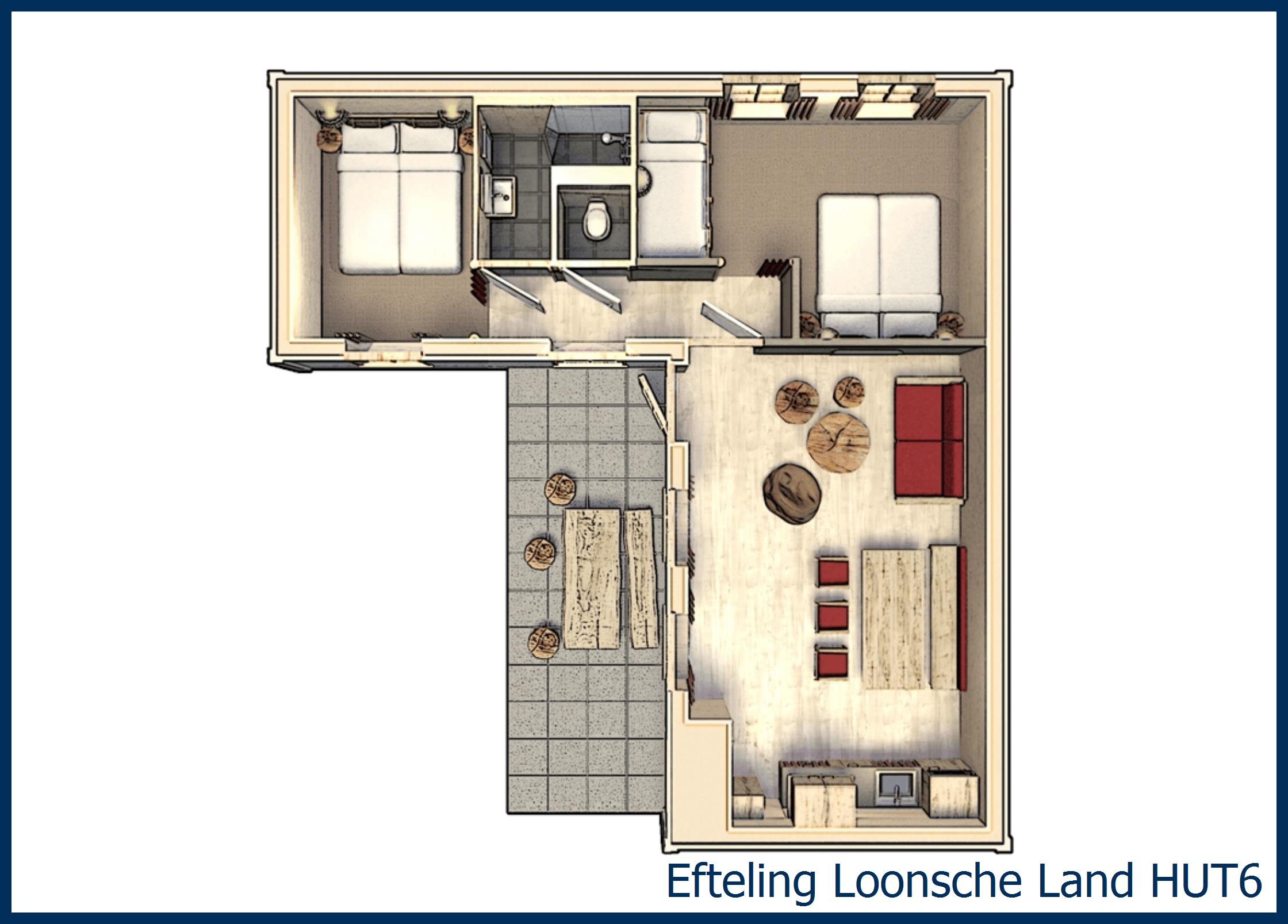 Holiday House 6-person HUT6 at Loonsche Land