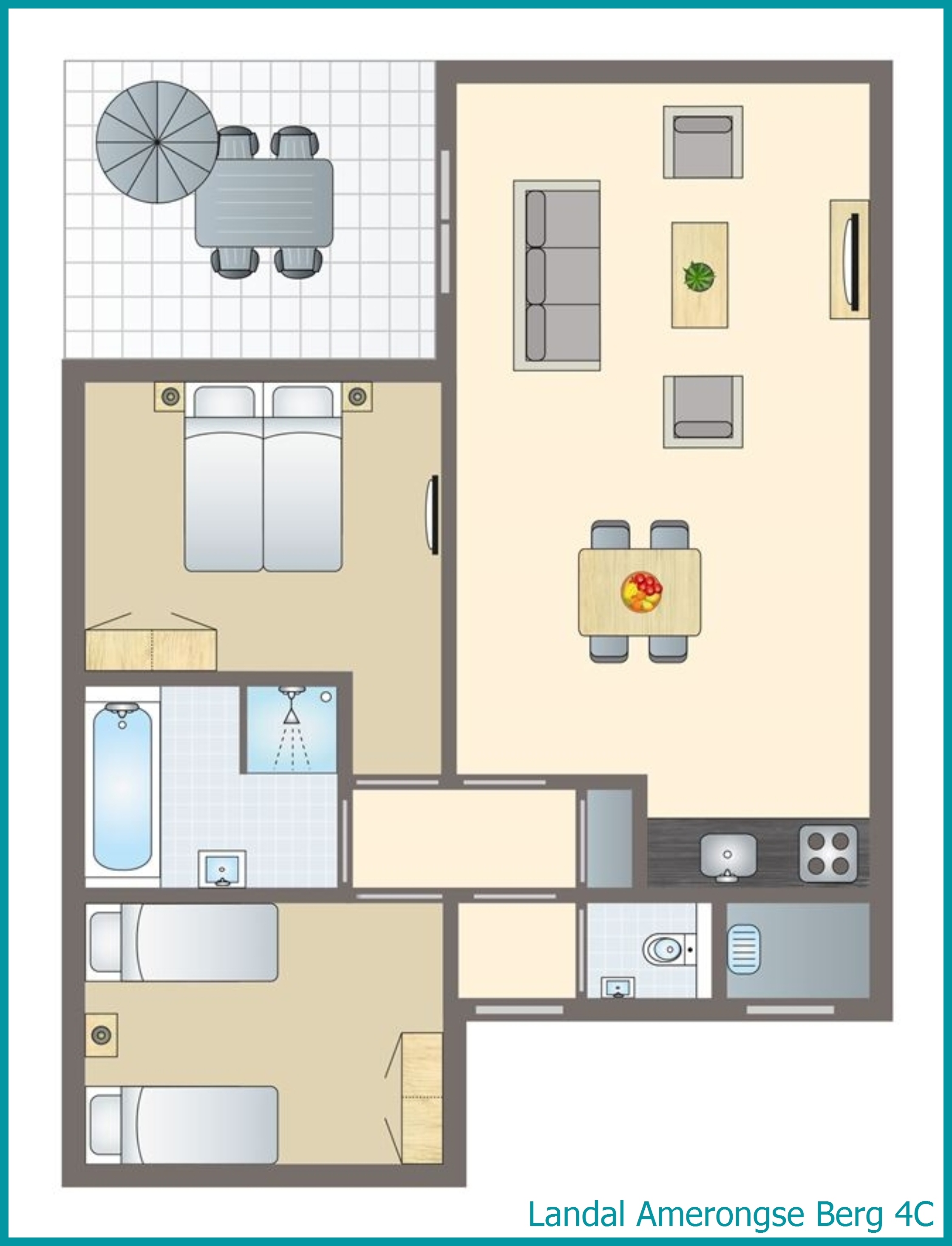 4-person bungalow 4C at Amerongse Berg