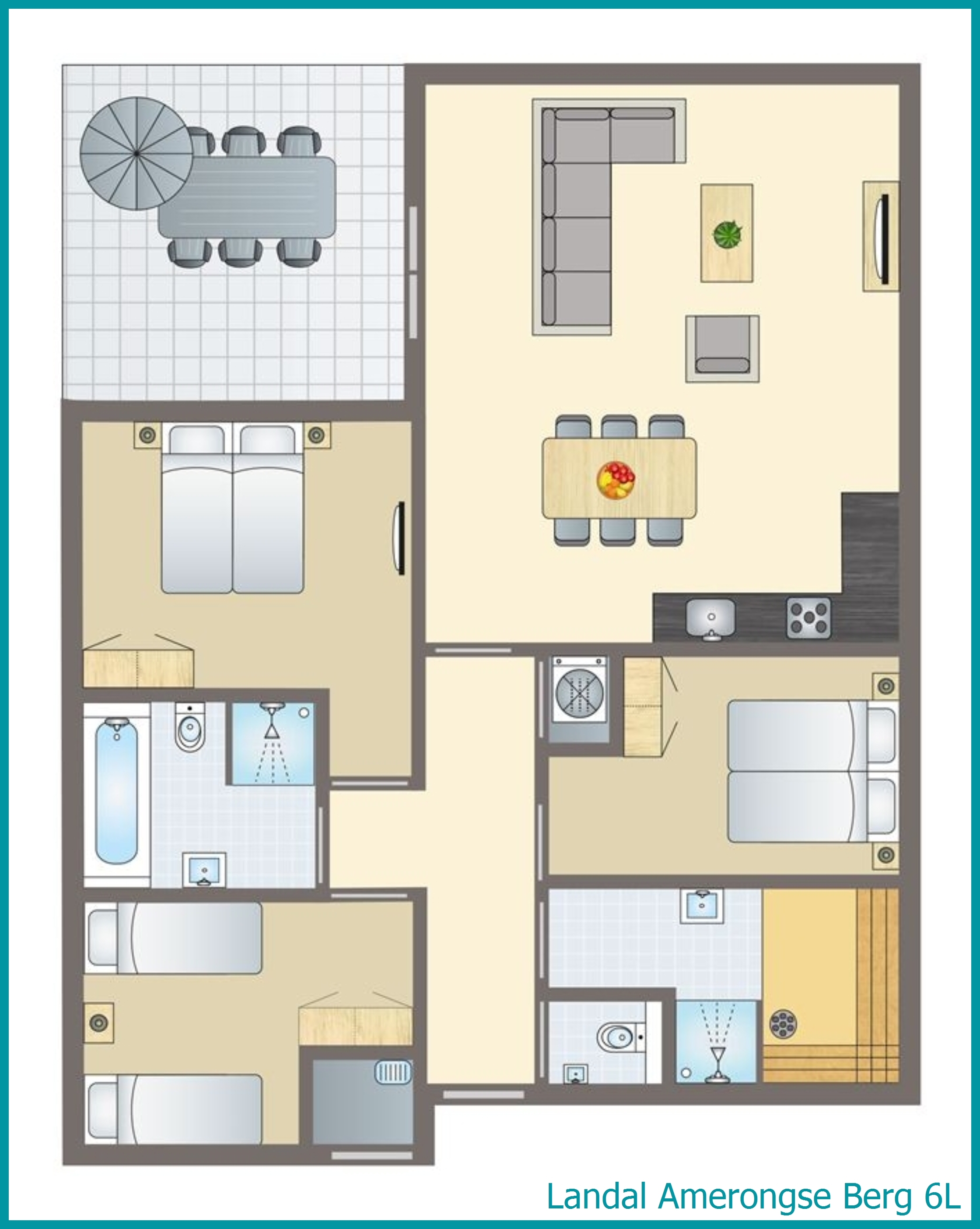 6-person bungalow 6L at Amerongse Berg