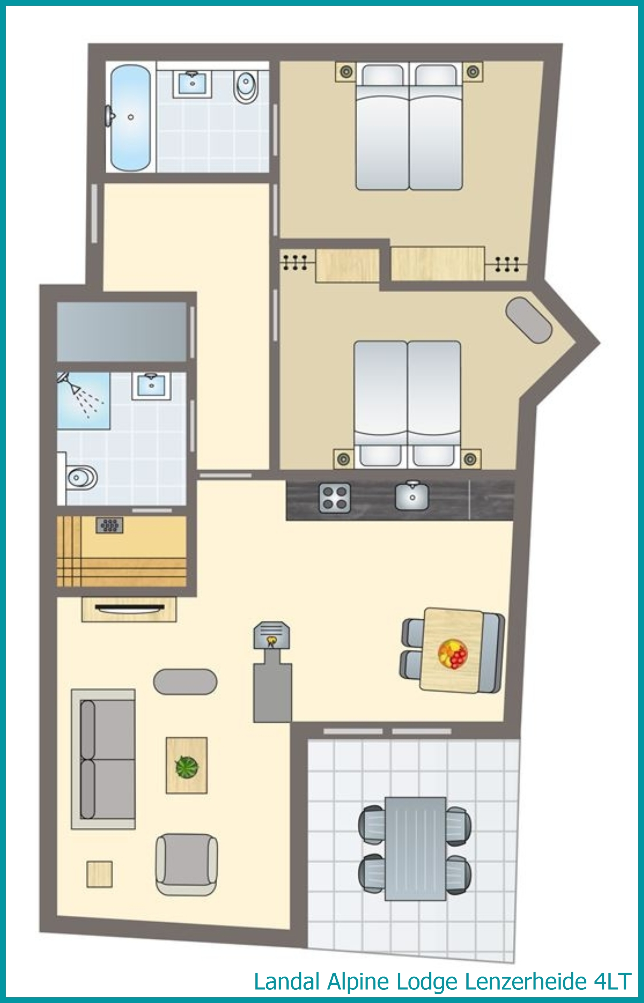 4-person apartment 4LT at Alpine Lodge Lenzerheide