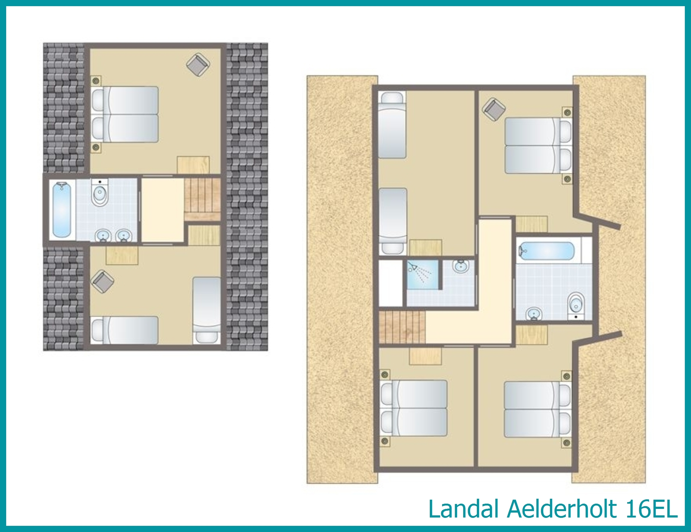16-person bungalow 16EL at Aelderholt