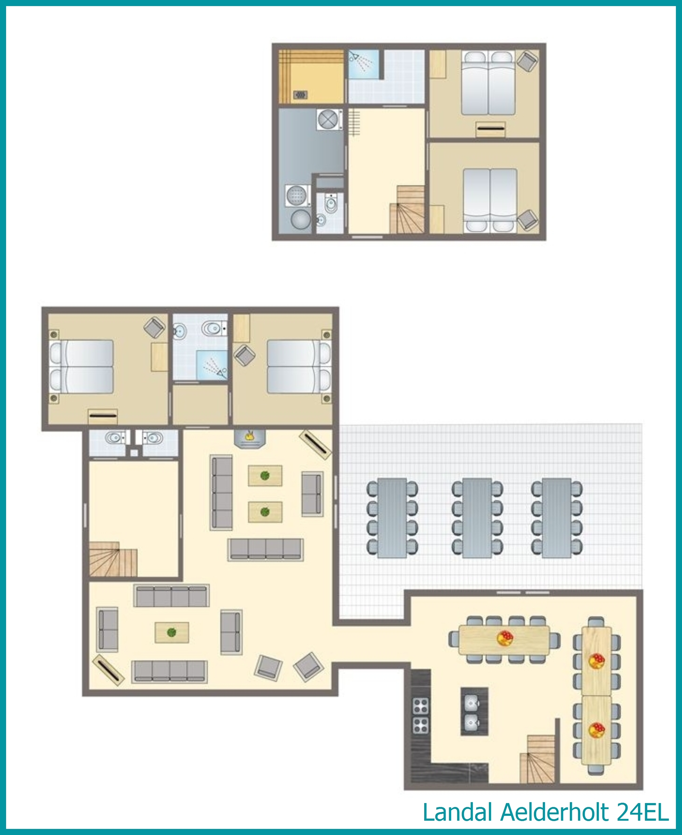 24-person bungalow 24EL at Aelderholt