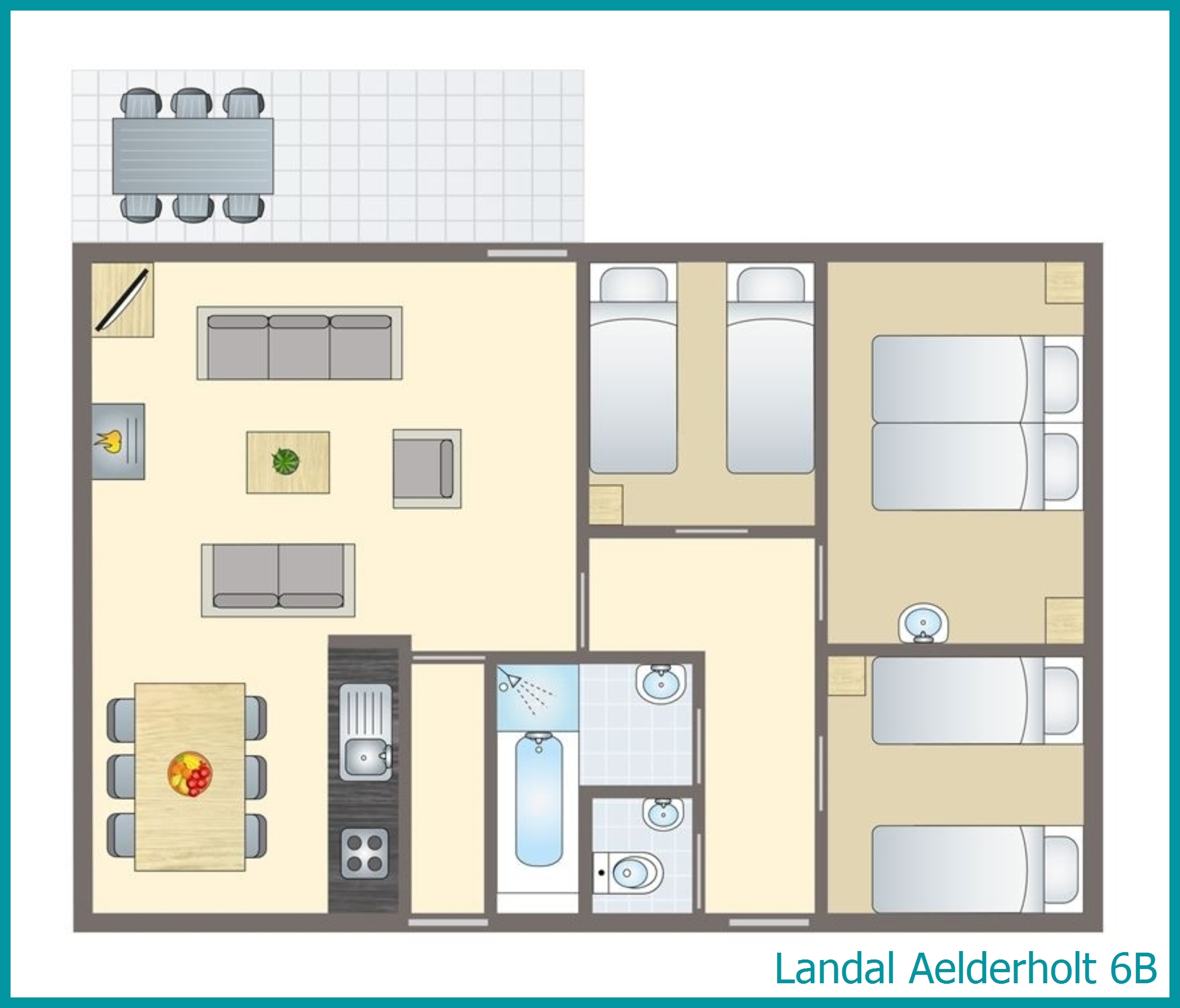 6-person bungalow 6B at Aelderholt
