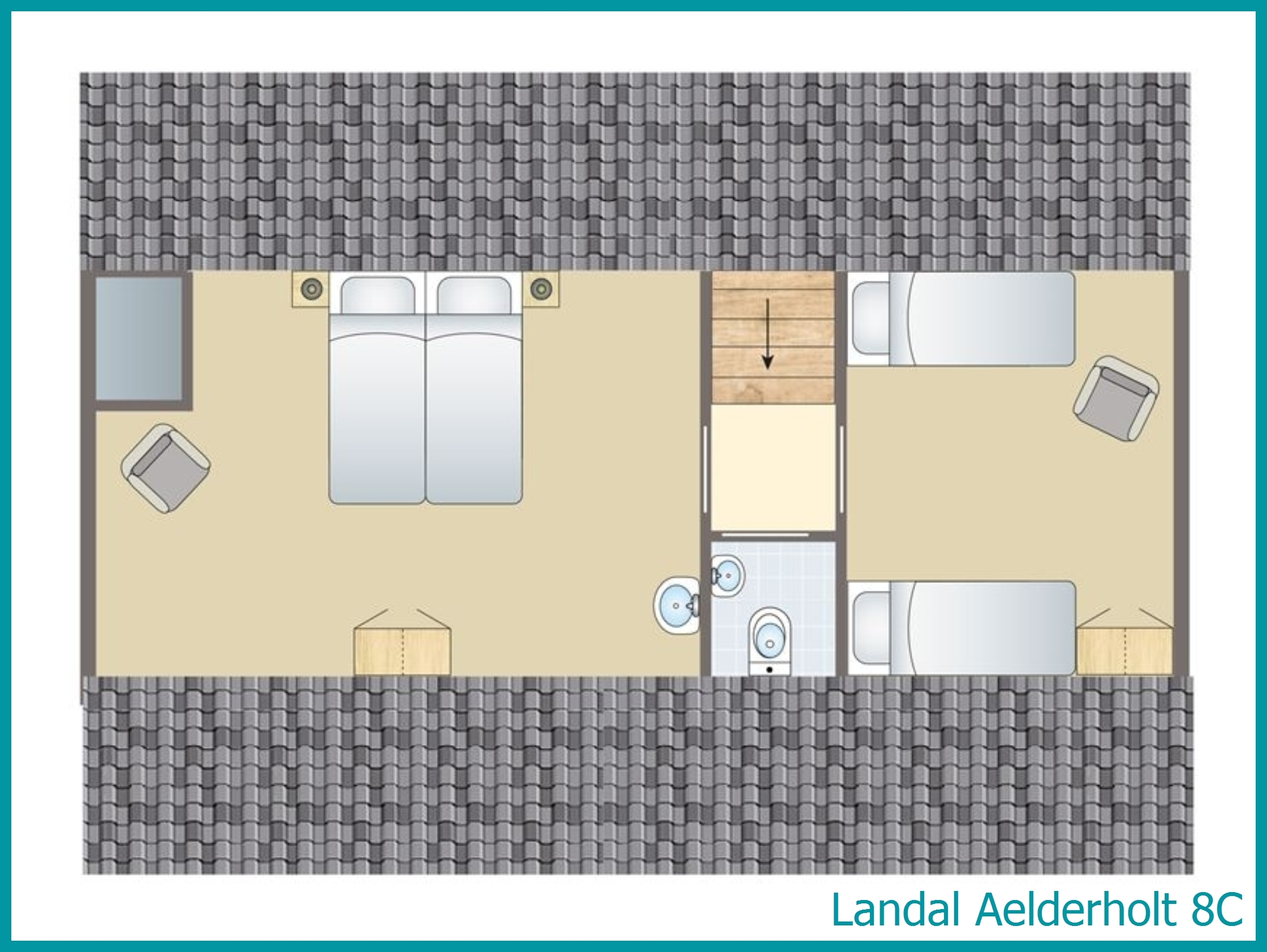 8-person bungalow 8C at Aelderholt