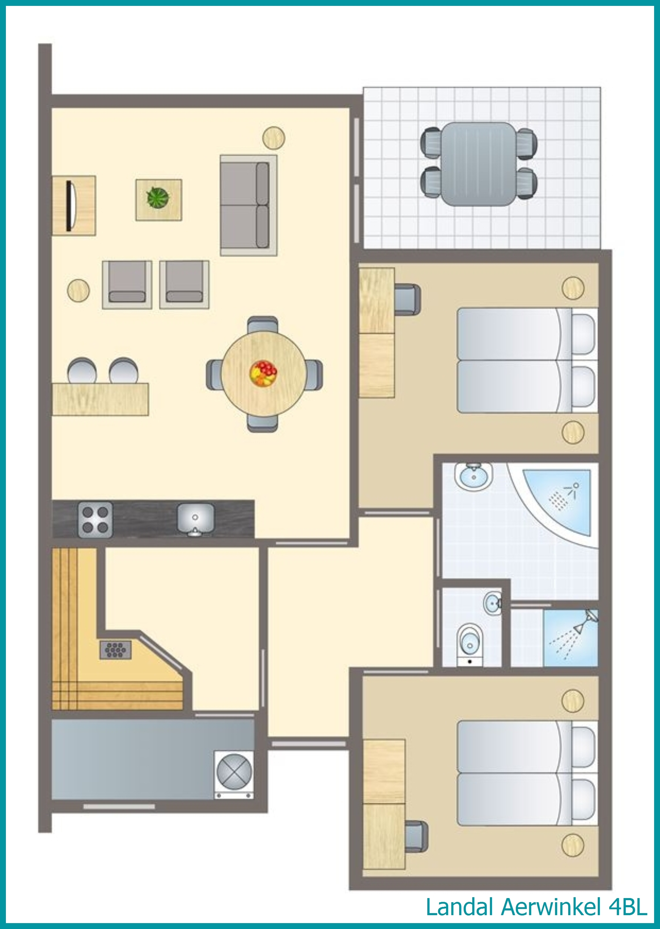 4-person bungalow 4BL at Aerwinkel
