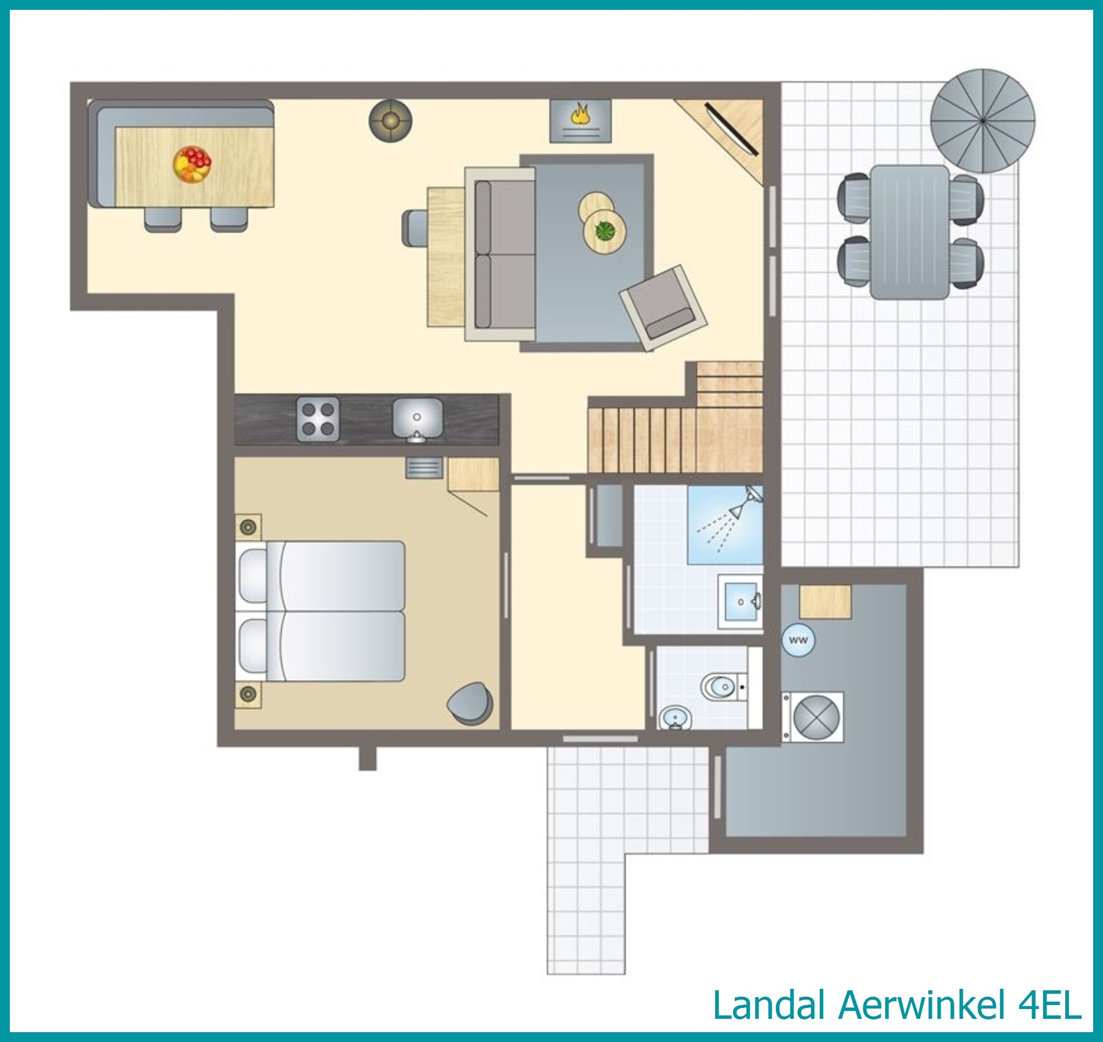 4-person bungalow 4EL at Aerwinkel