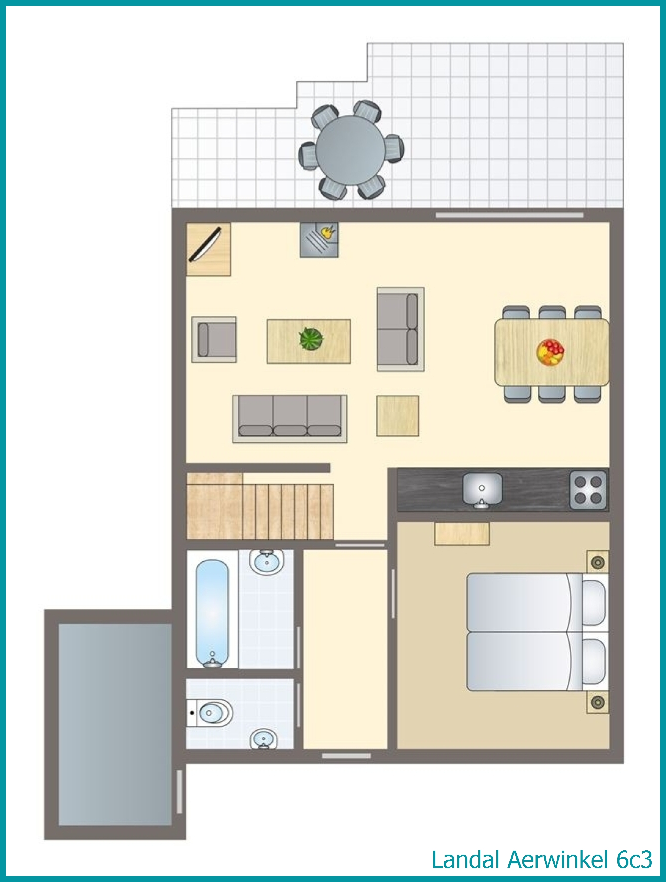6-person bungalow 6c3 at Aerwinkel