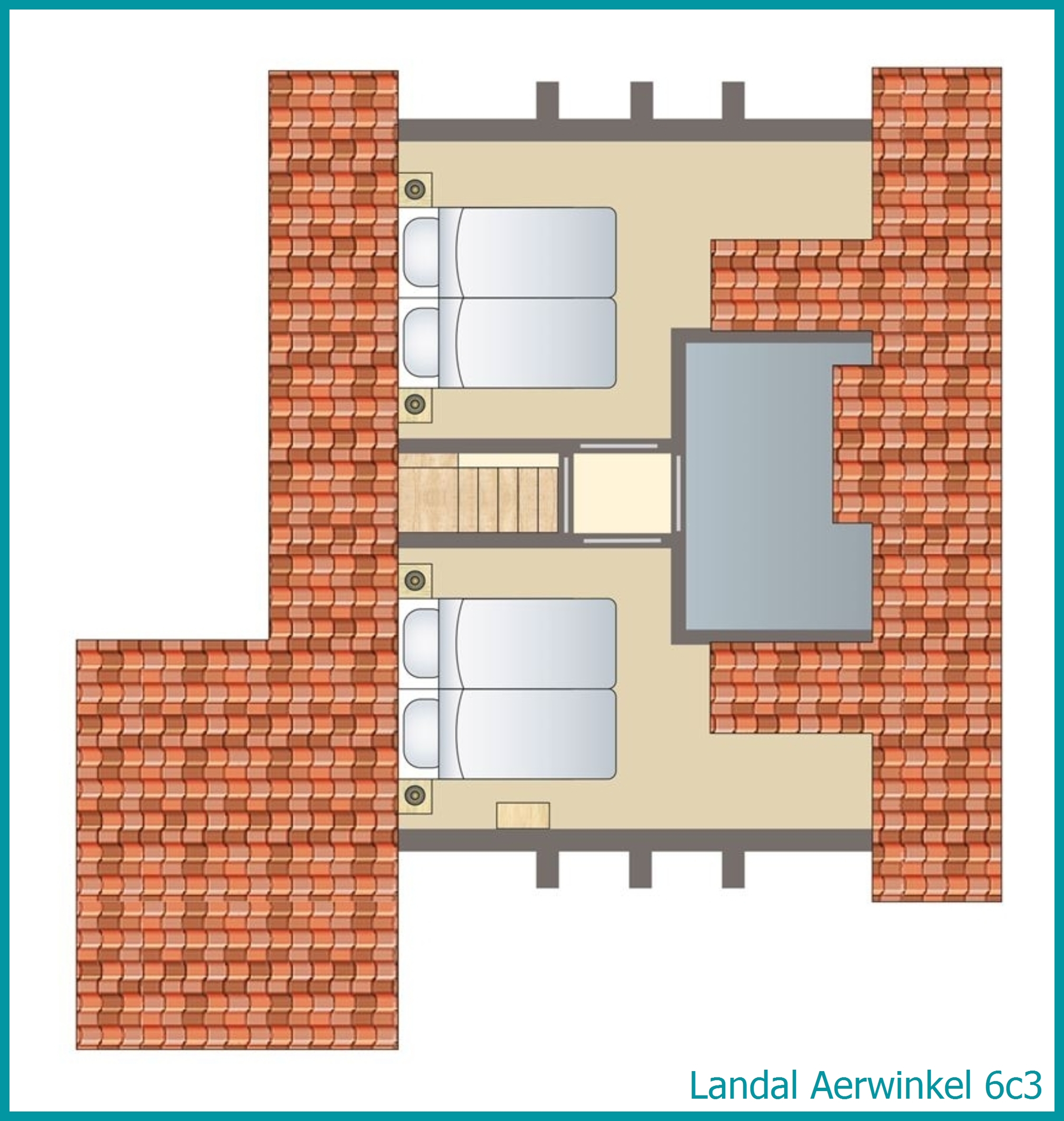 6-person bungalow 6c3 at Aerwinkel
