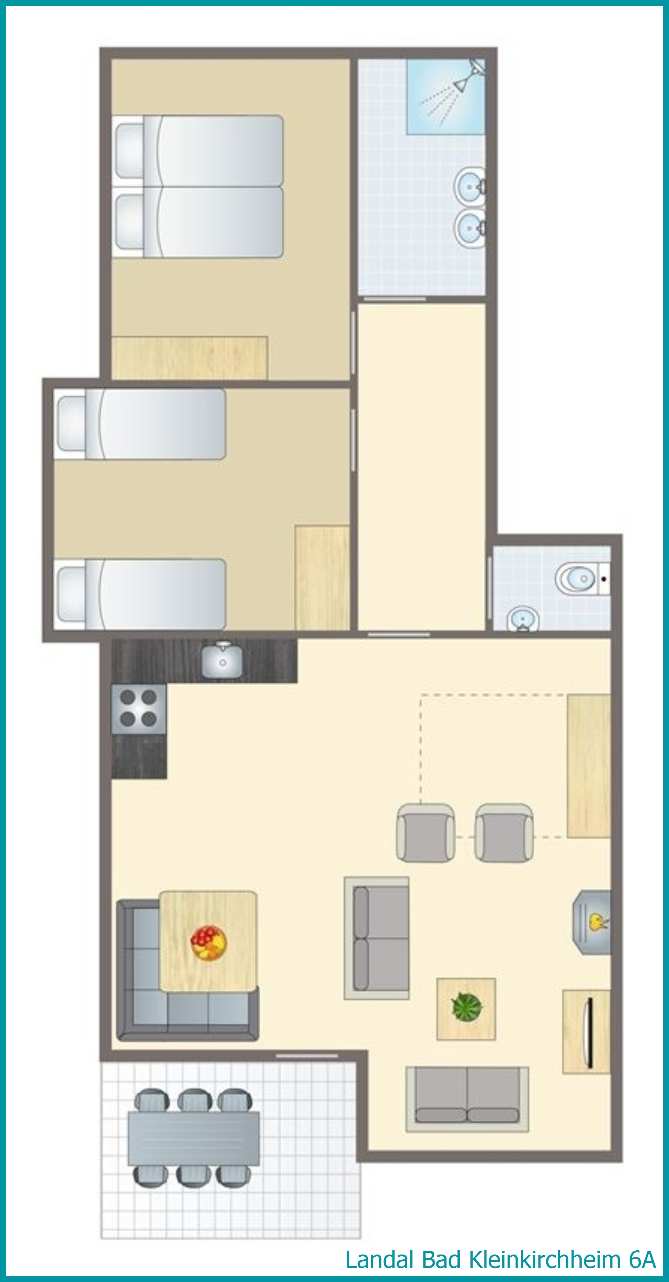 6-person apartment 6A at Bad Kleinkirchheim
