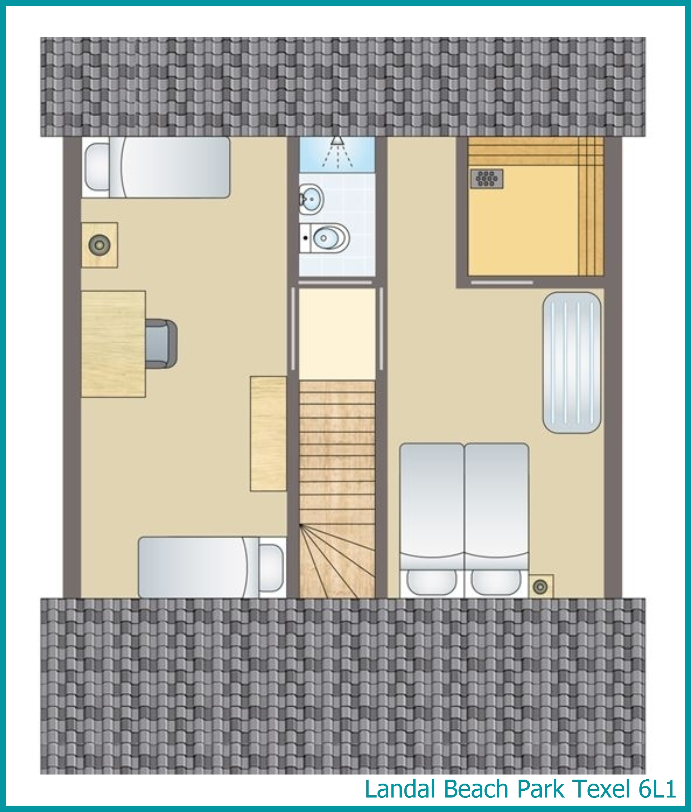 6-person villa 6L1 at Beach Park Texel