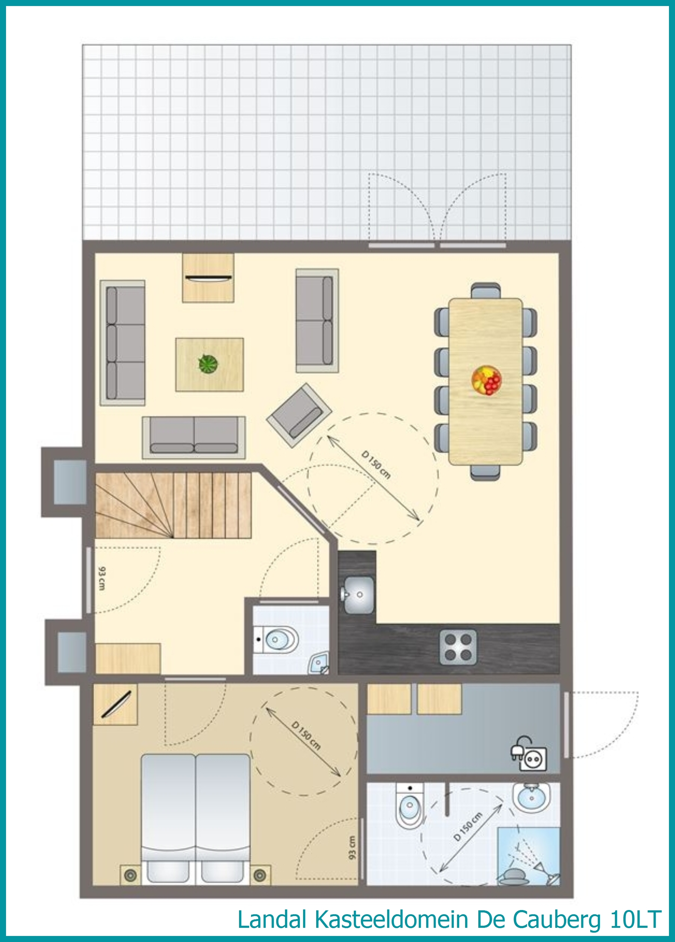 10-person villa 10LT at Kasteeldomein De Cauberg