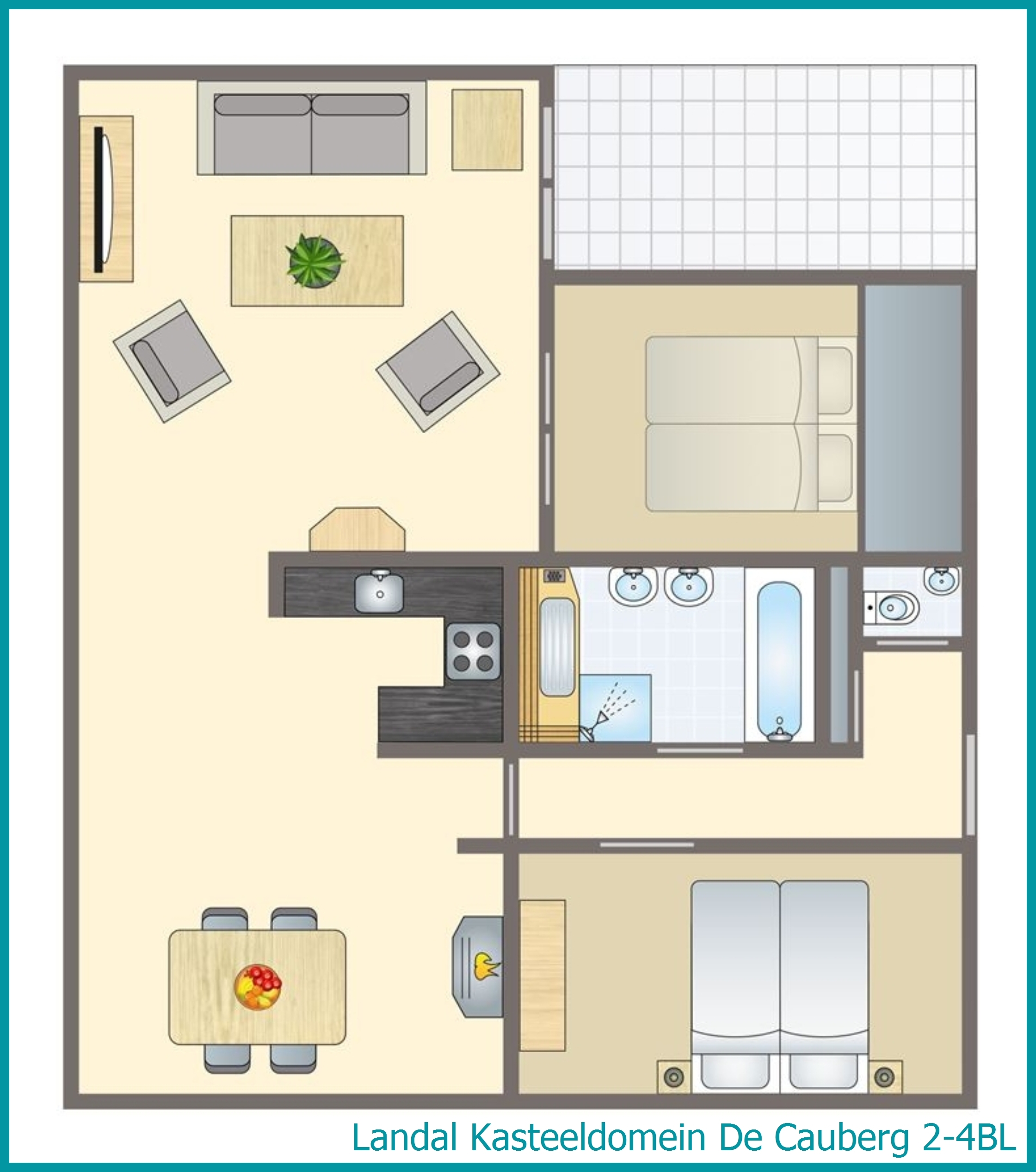 2-4-person penthouse 2-4BL at Kasteeldomein De Cauberg