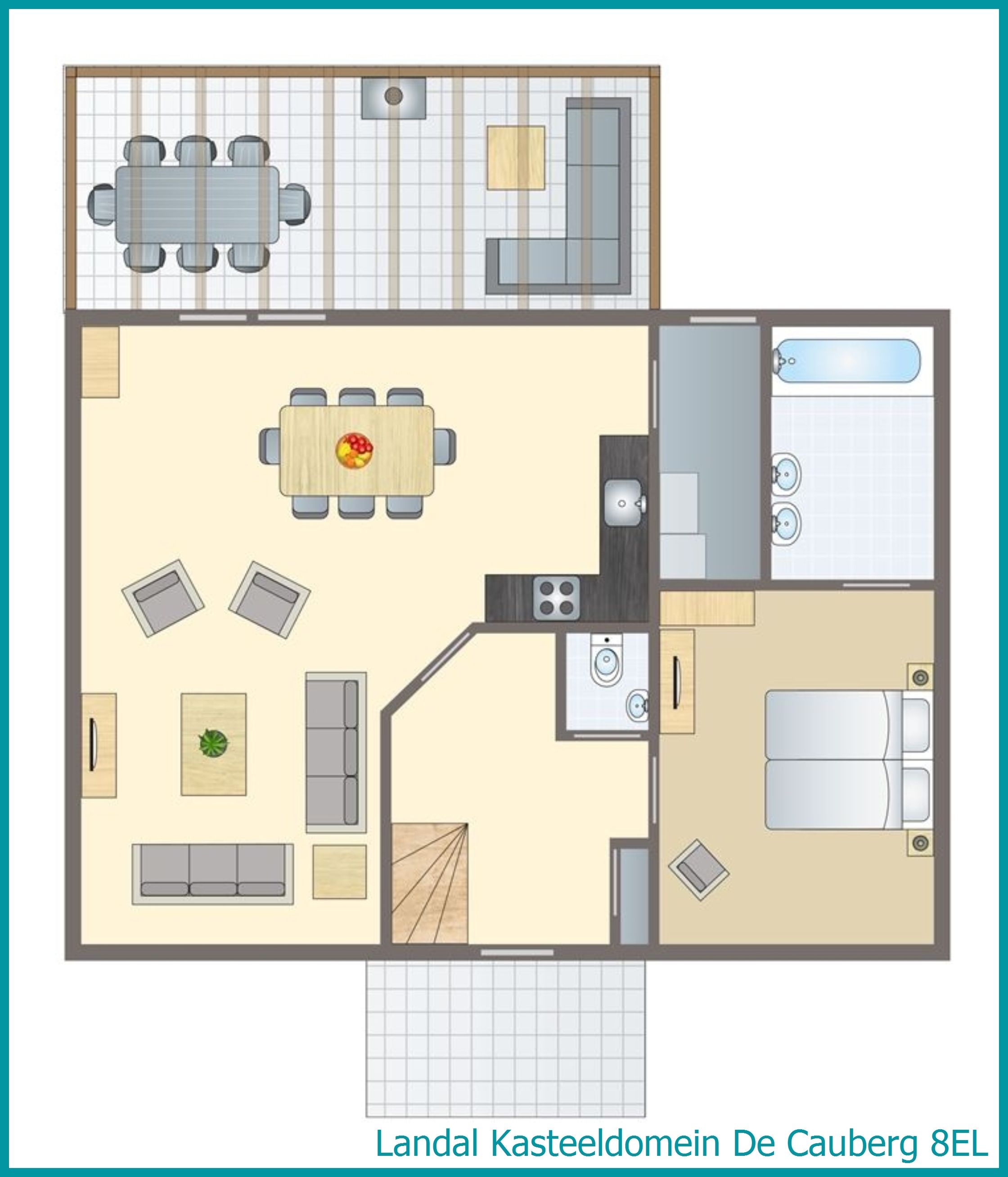 8-person villa 8EL at Kasteeldomein De Cauberg