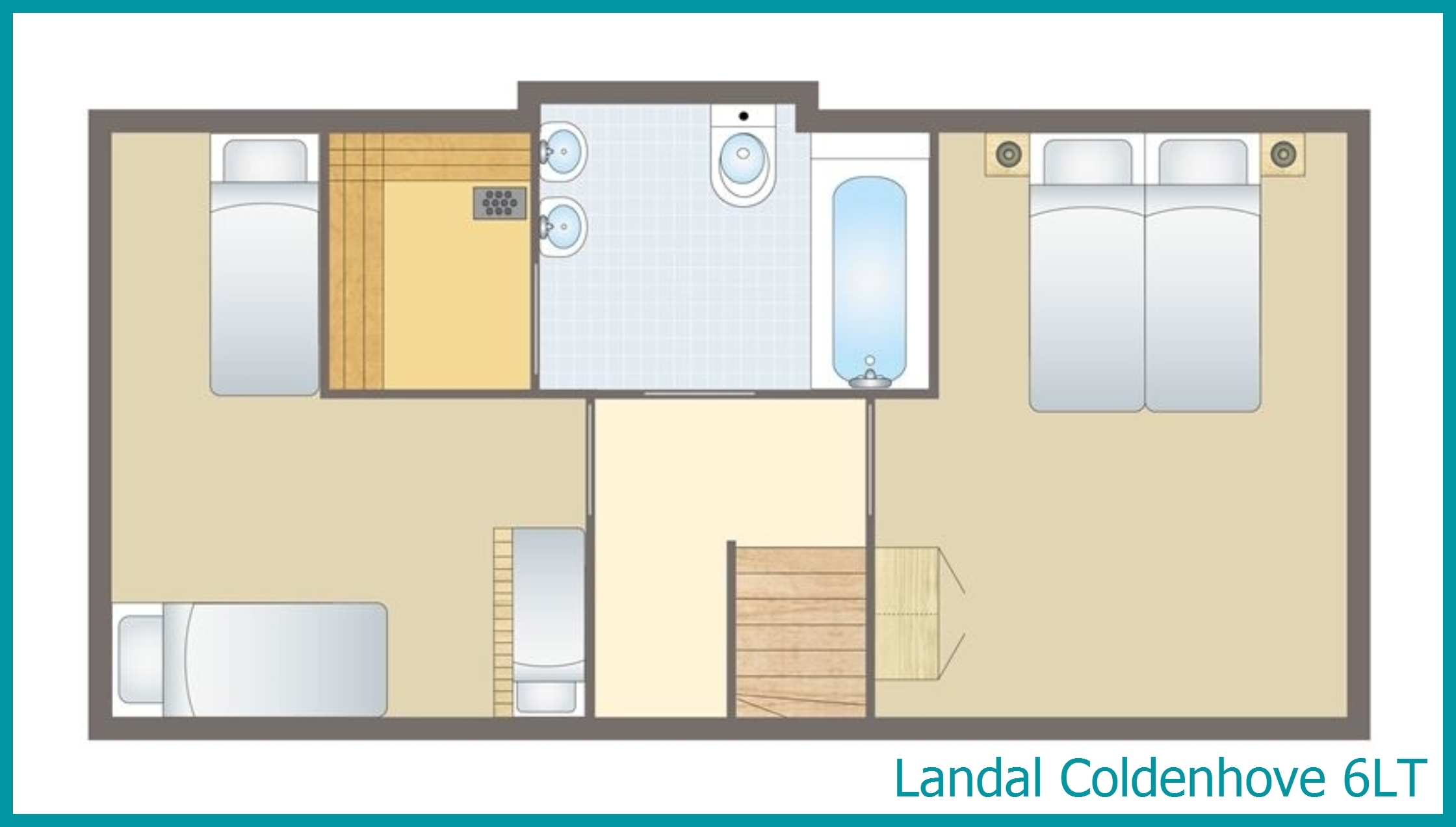 6-person bungalow 6LT at Coldenhove