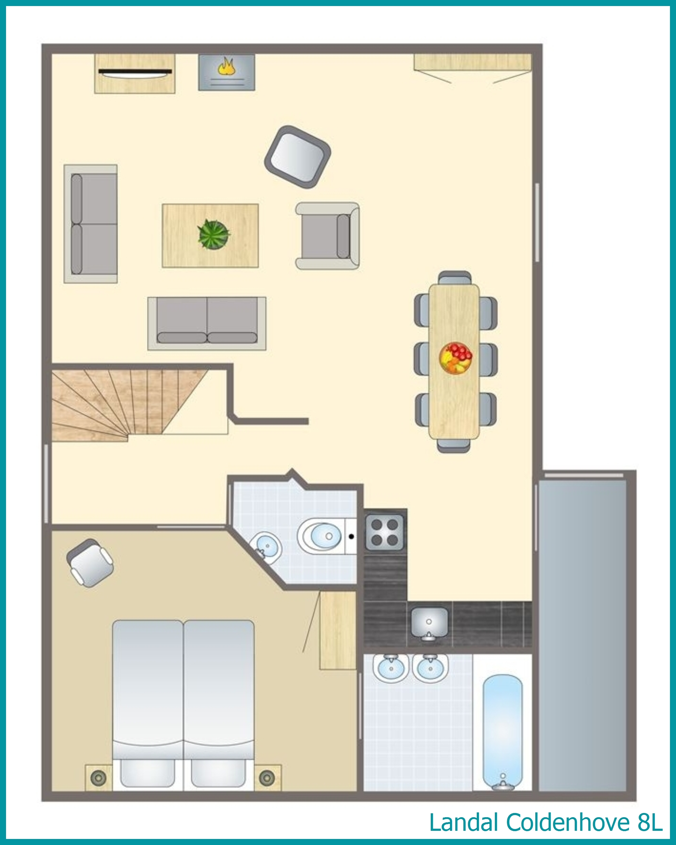 8-person bungalow 8L at Coldenhove