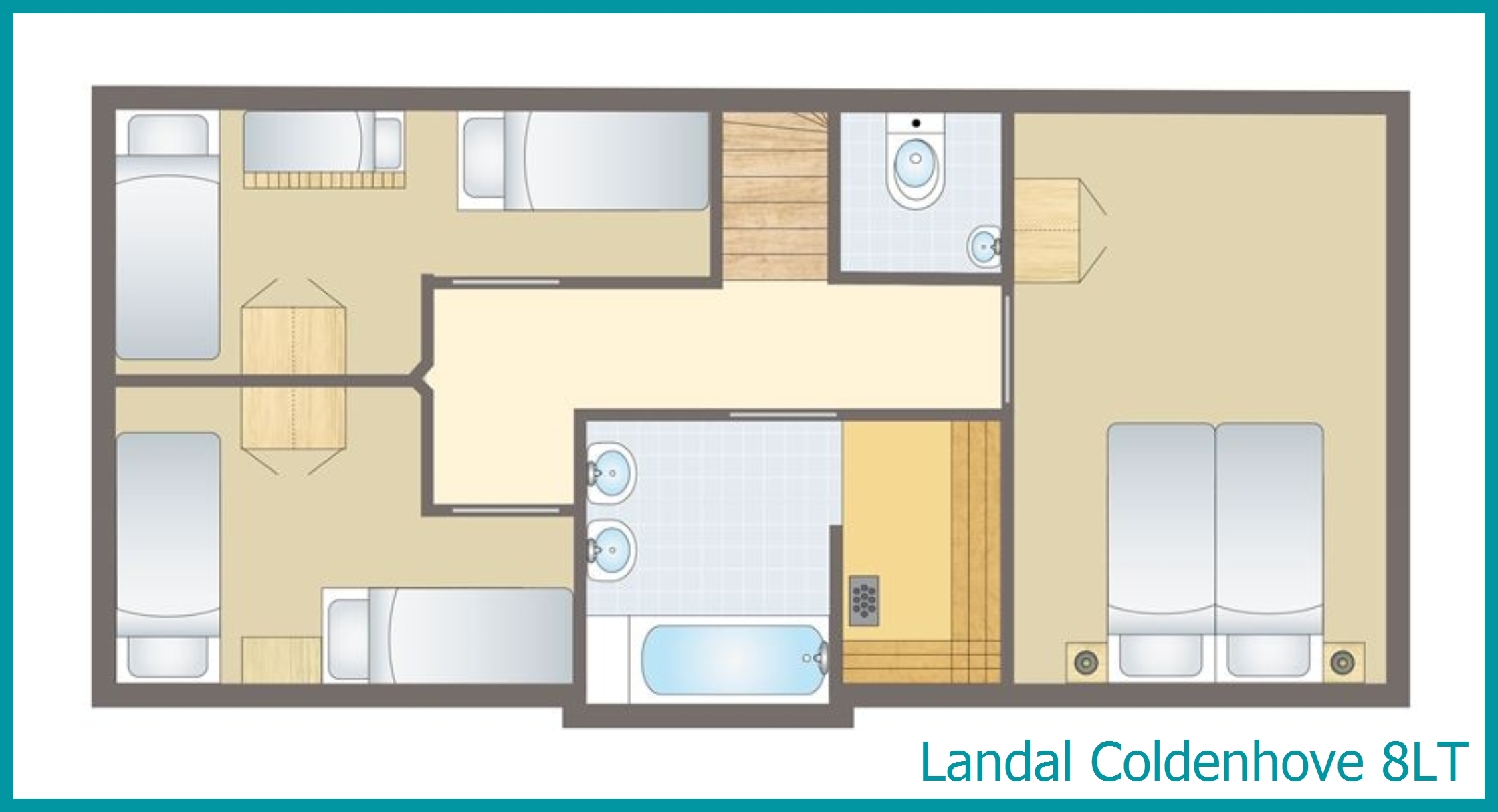 8-person bungalow 8LT at Coldenhove