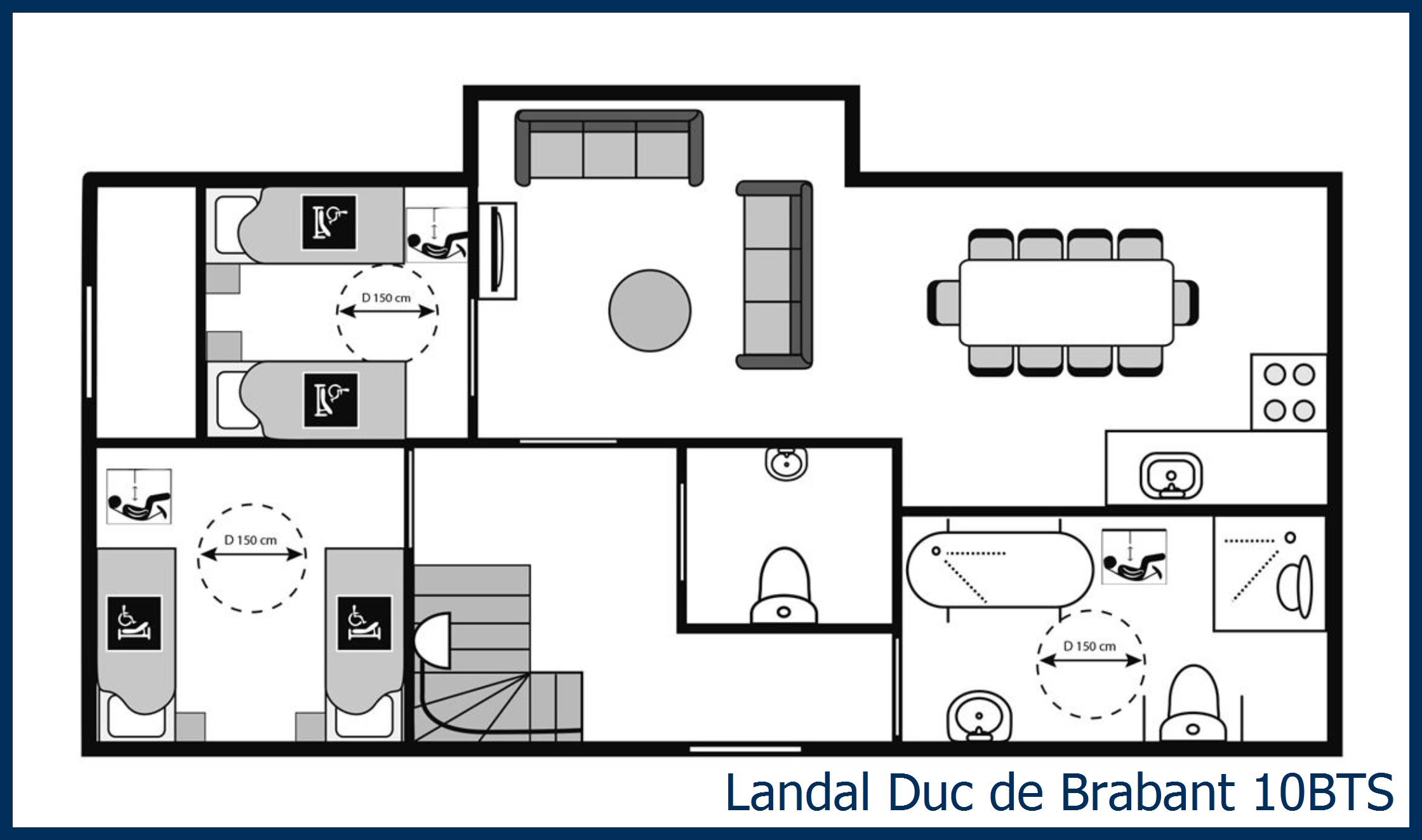 Bungalow - Extra accessible 10BTS at Duc de Brabant