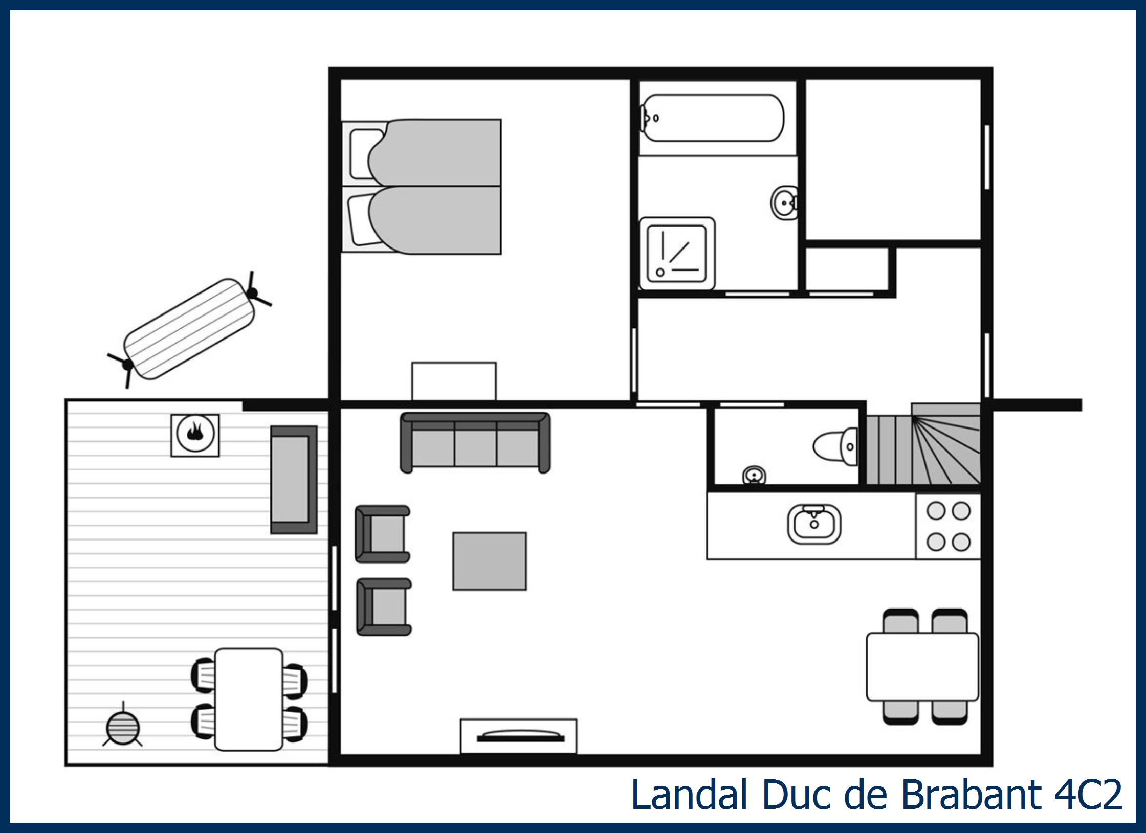 Bungalow 4C2 at Duc de Brabant