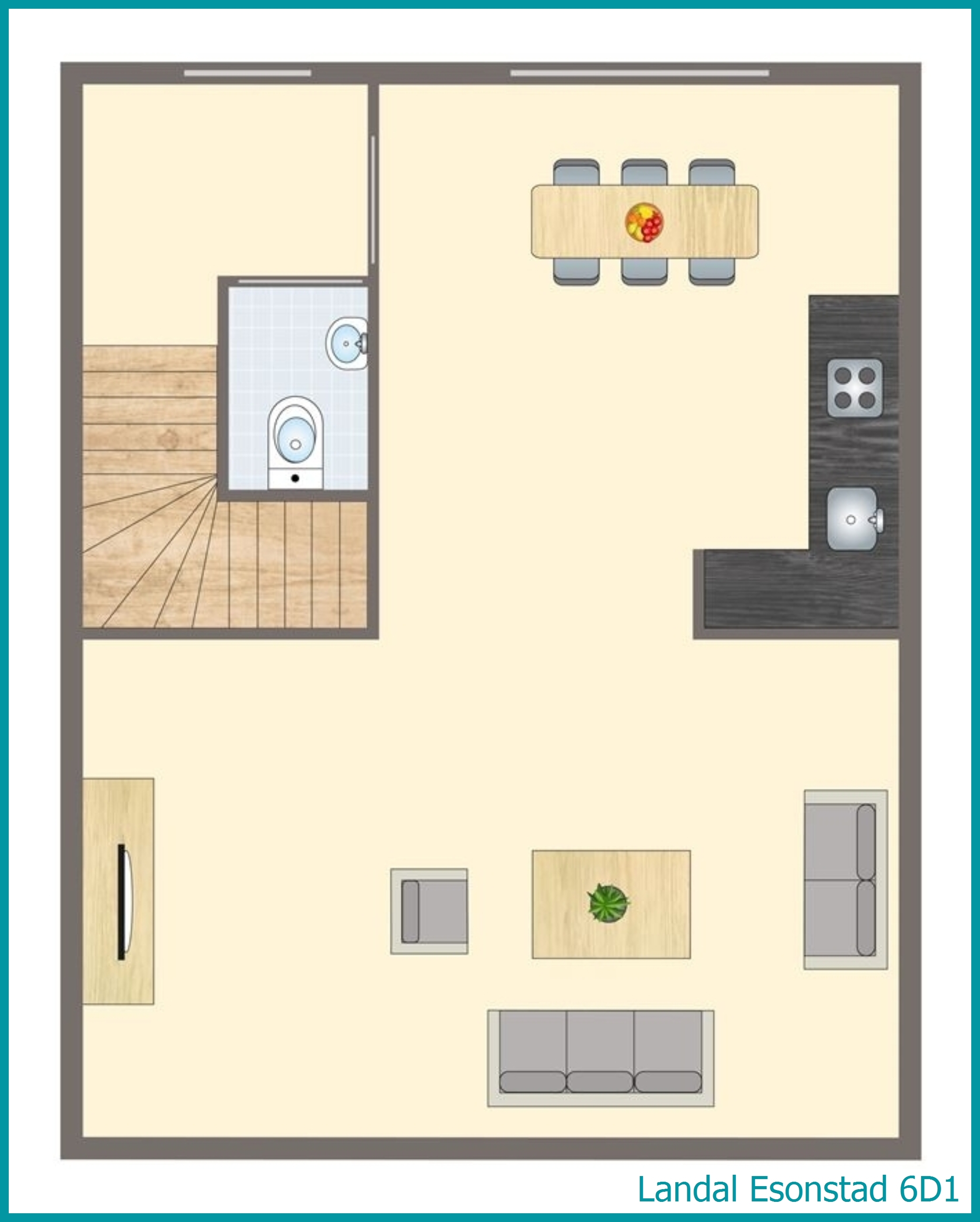 6-person maisonette 6D1 at Esonstad