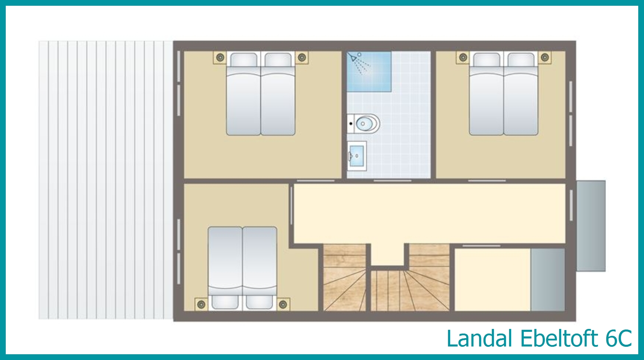 6-person bungalow 6C at Ebeltoft