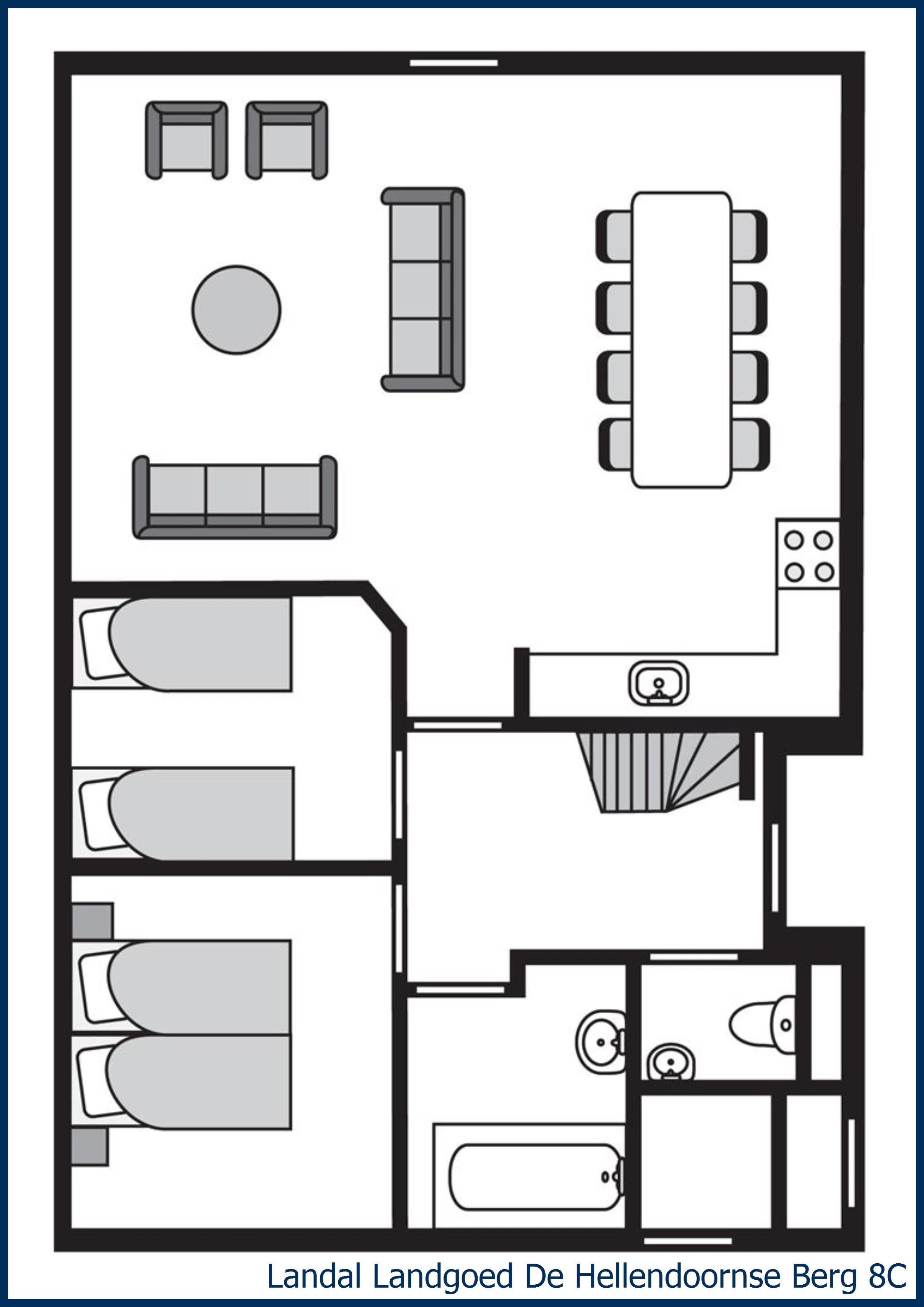 8-person bungalow 8C at De Hellendoornse Berg