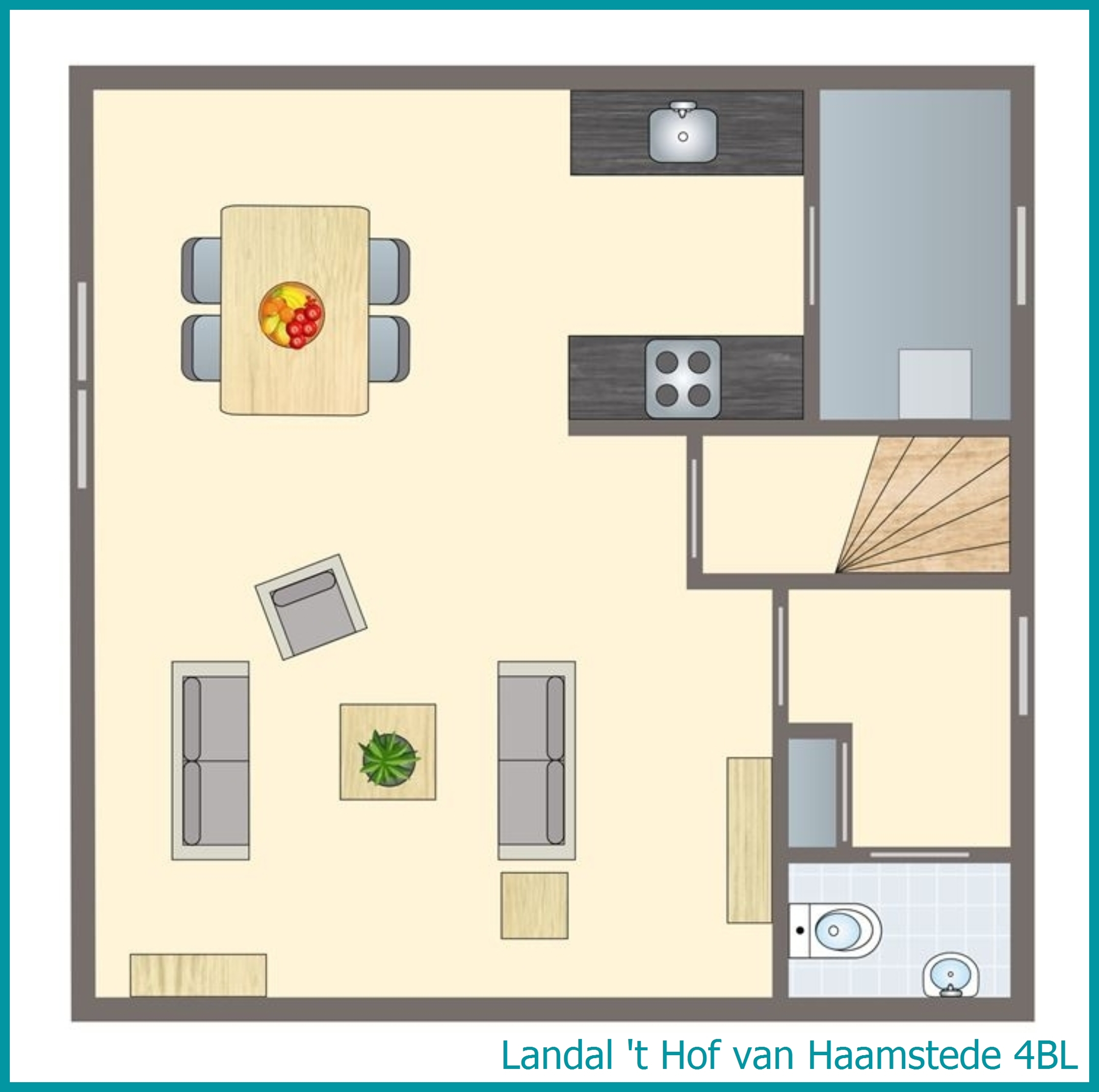 4-person bungalow 4BL at 't Hof van Haamstede