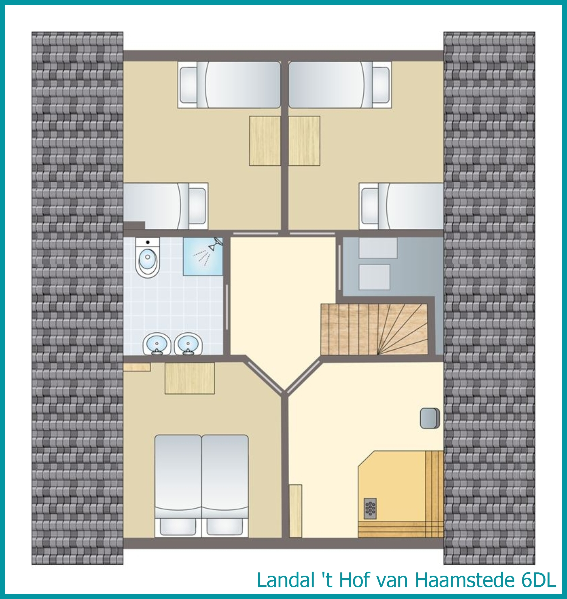 6-person bungalow 6DL at 't Hof van Haamstede
