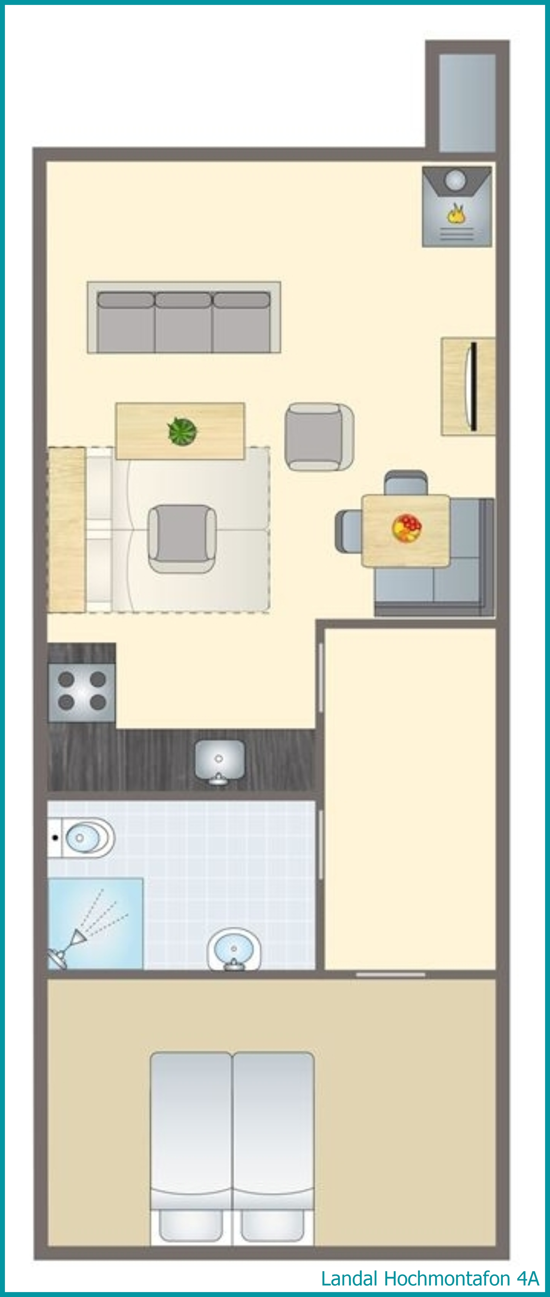 4-person apartment 4A at Hochmontafon