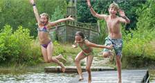 Swimming activities at Landal Hunerwold State