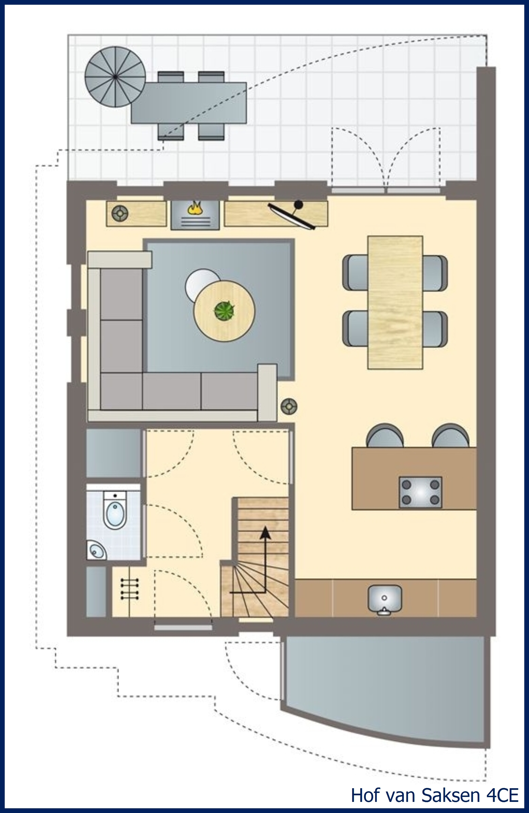 4-person farmhouse 4CE at Hof van Saksen