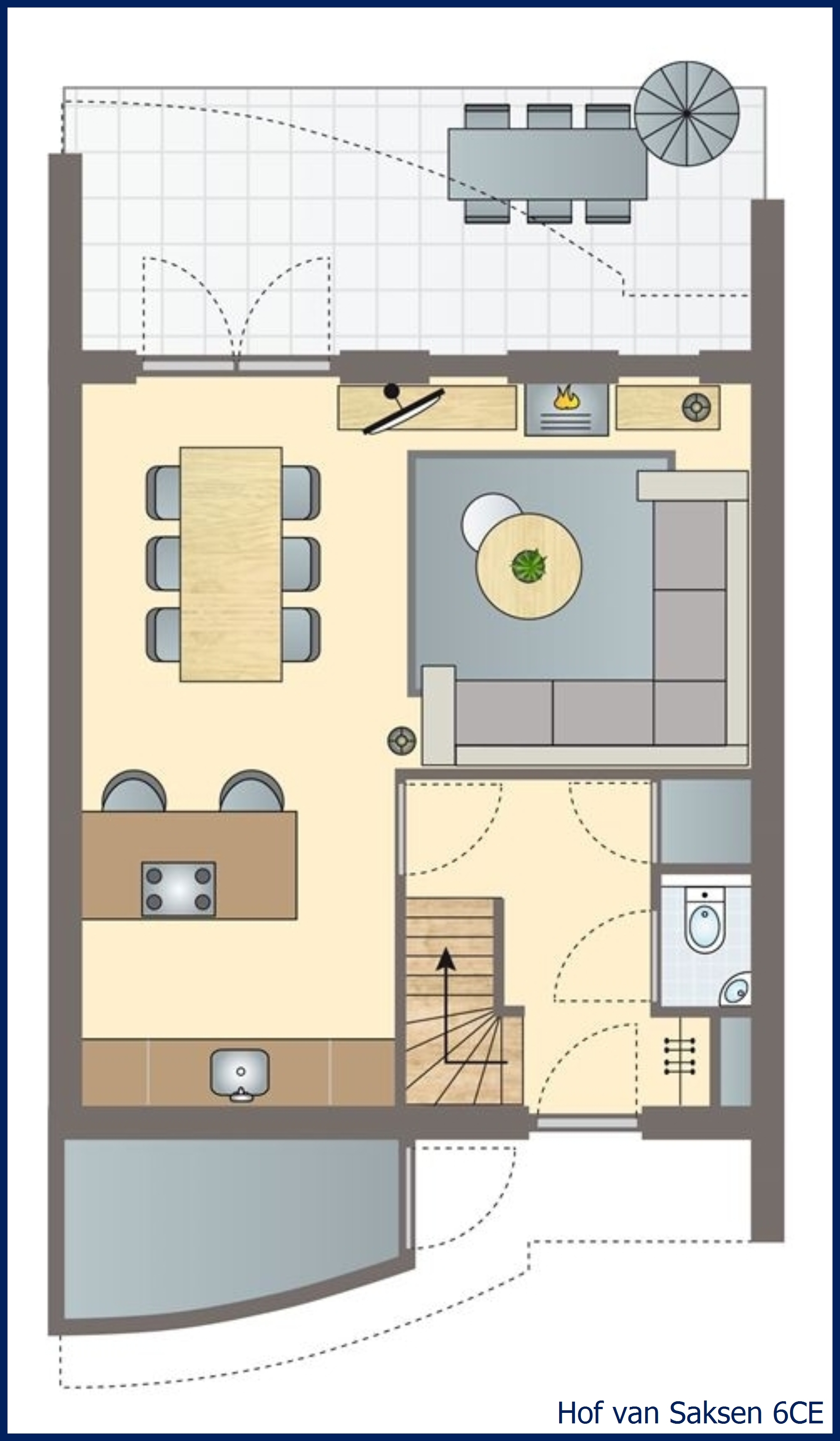 6-person farmhouse 6CE at Hof van Saksen