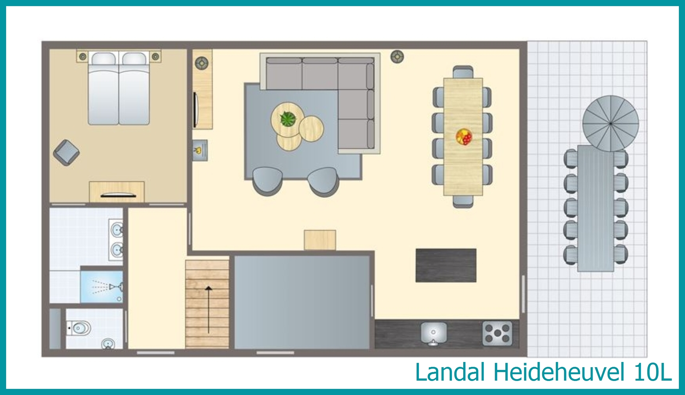 10-person bungalow 10L at Heideheuvel