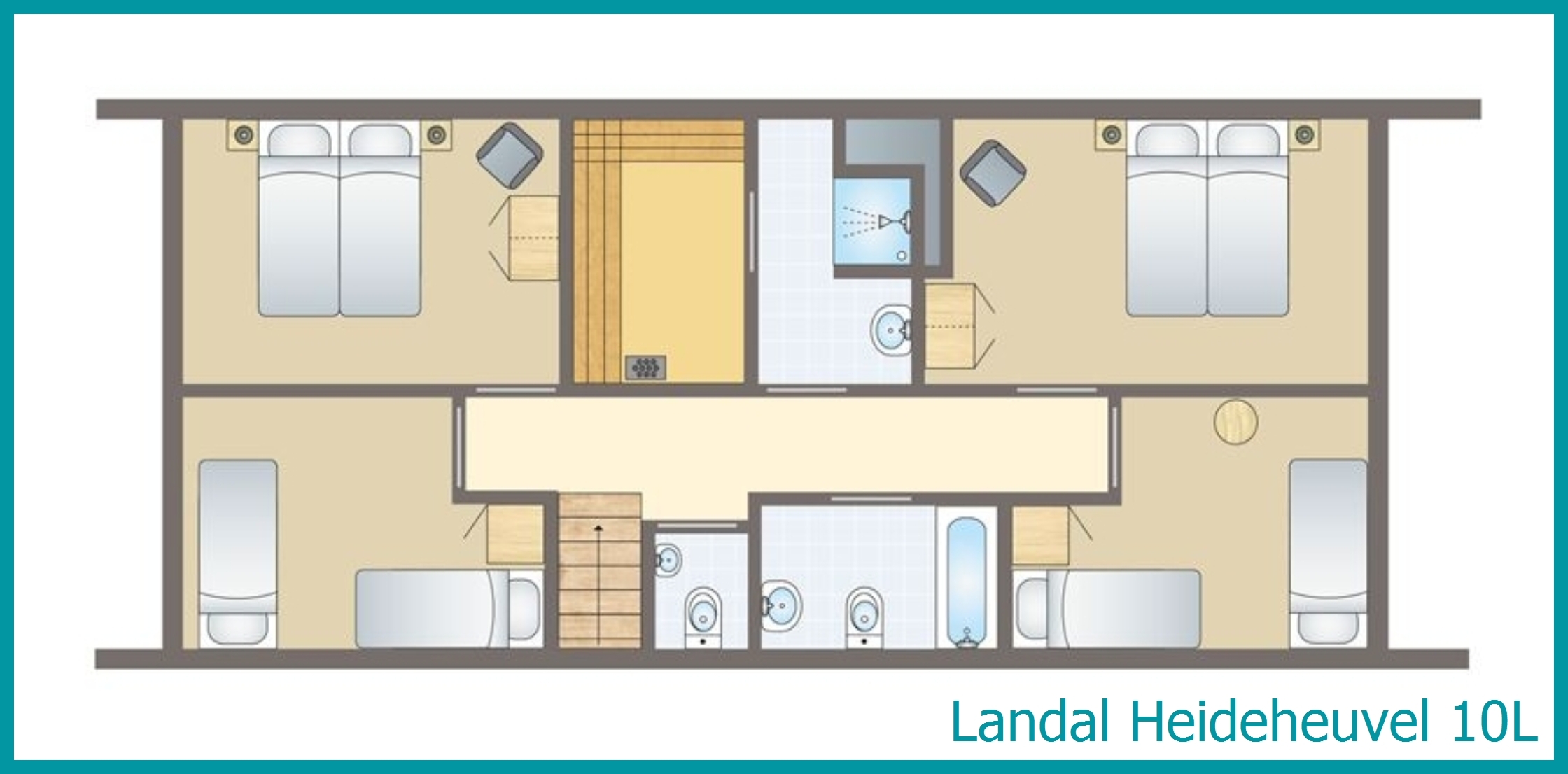 10-person bungalow 10L at Heideheuvel
