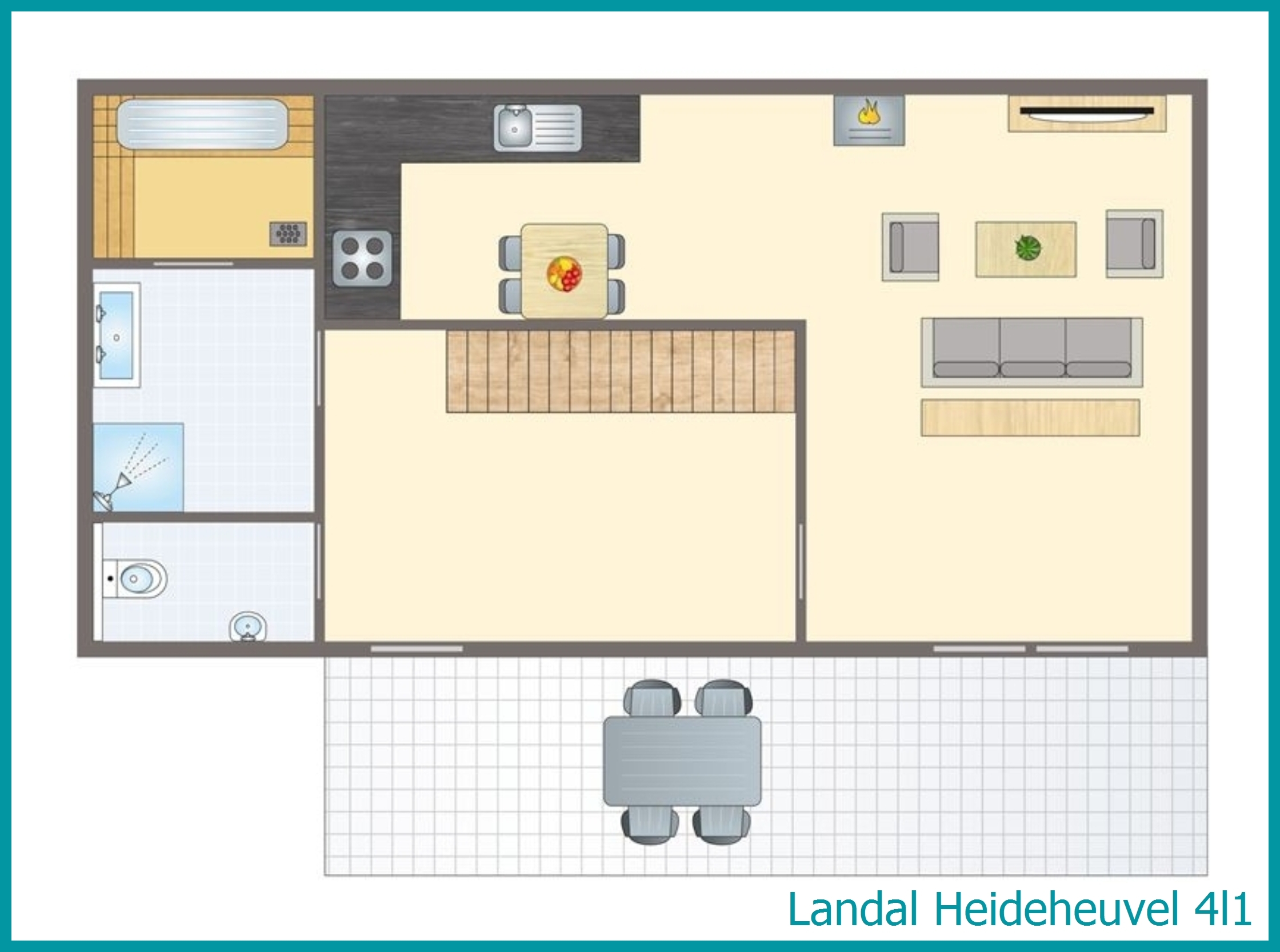 4-person bungalow 4l1 at Heideheuvel