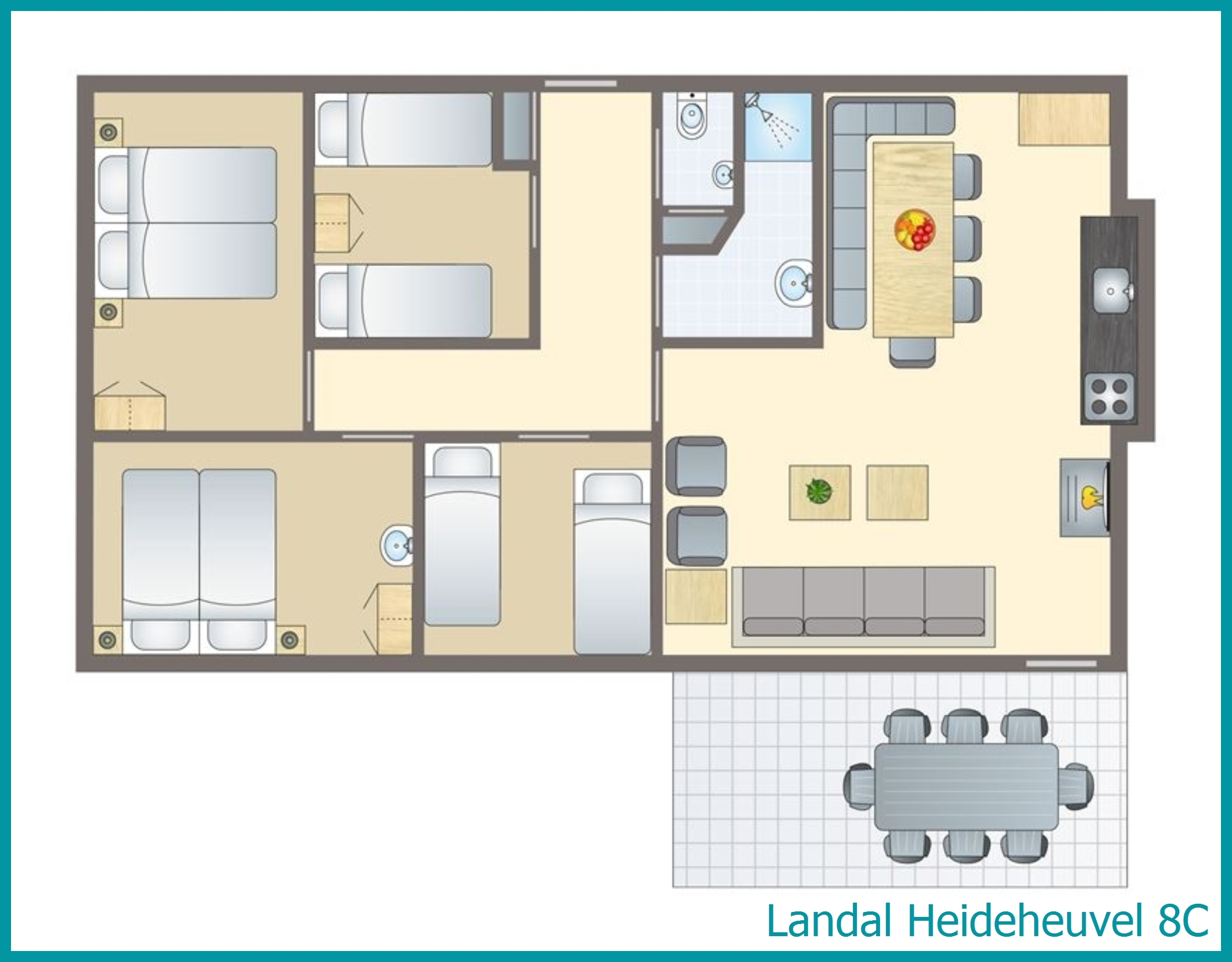 8-person bungalow 8C at Heideheuvel