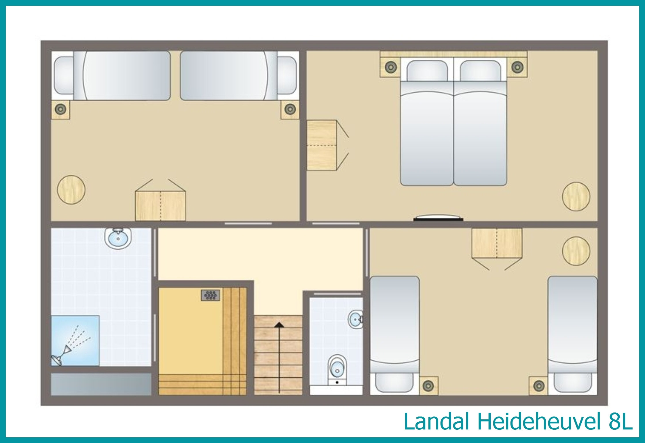 8-person bungalow 8L at Heideheuvel