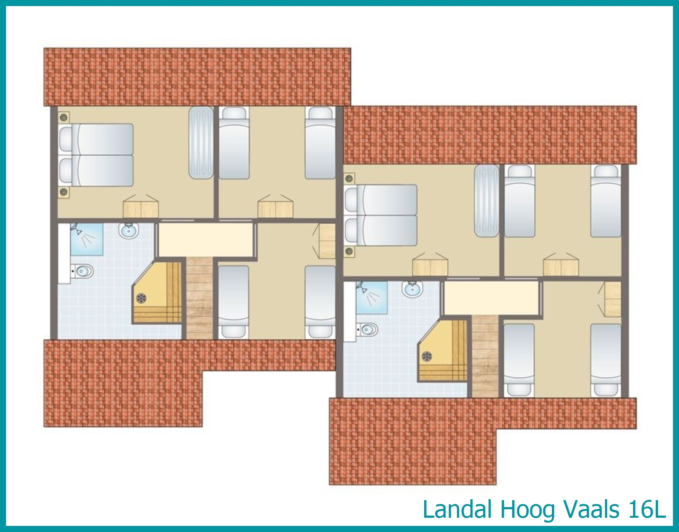 16-person bungalow 16L at Hoog Vaals