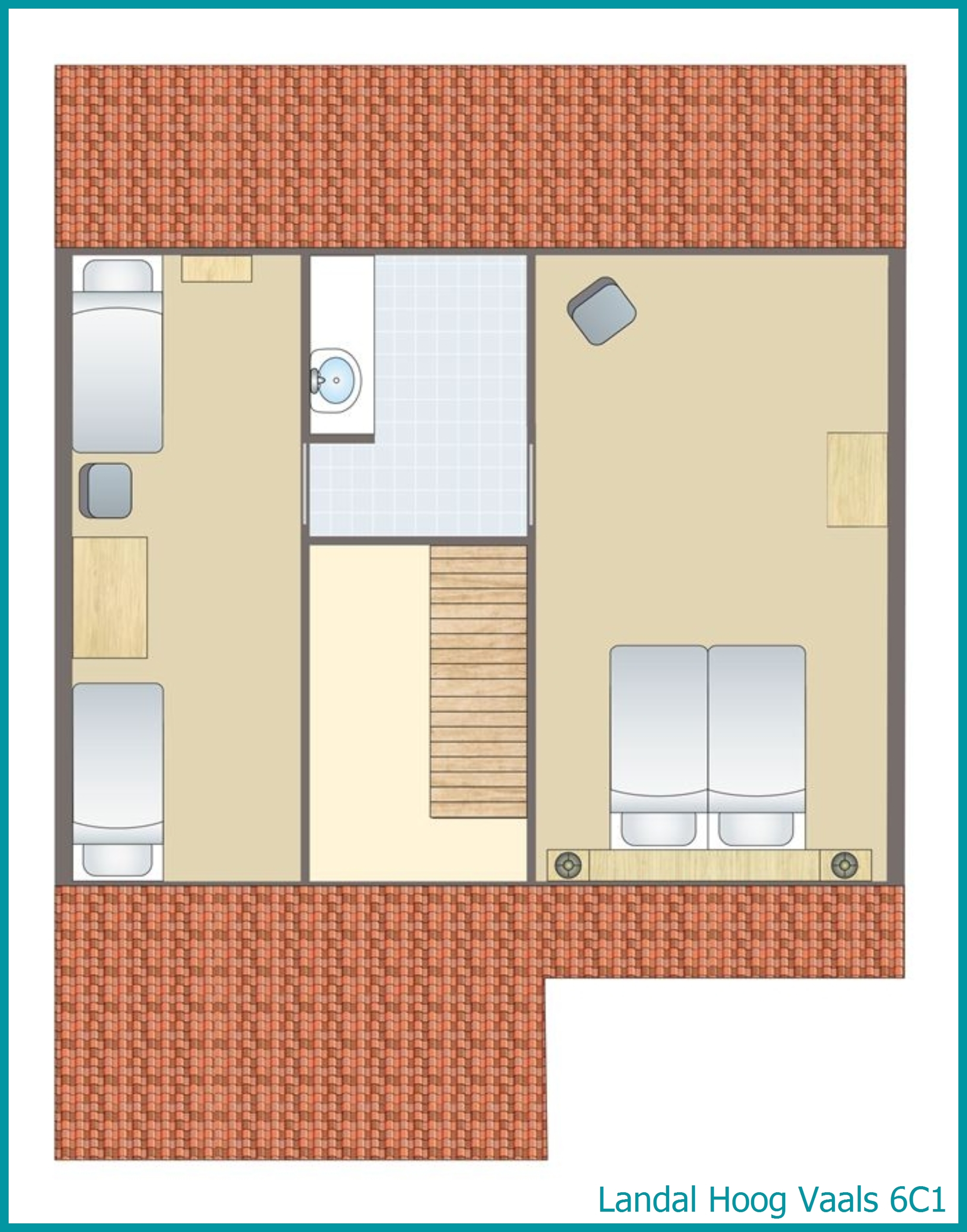 6-person bungalow 6C1 at Hoog Vaals