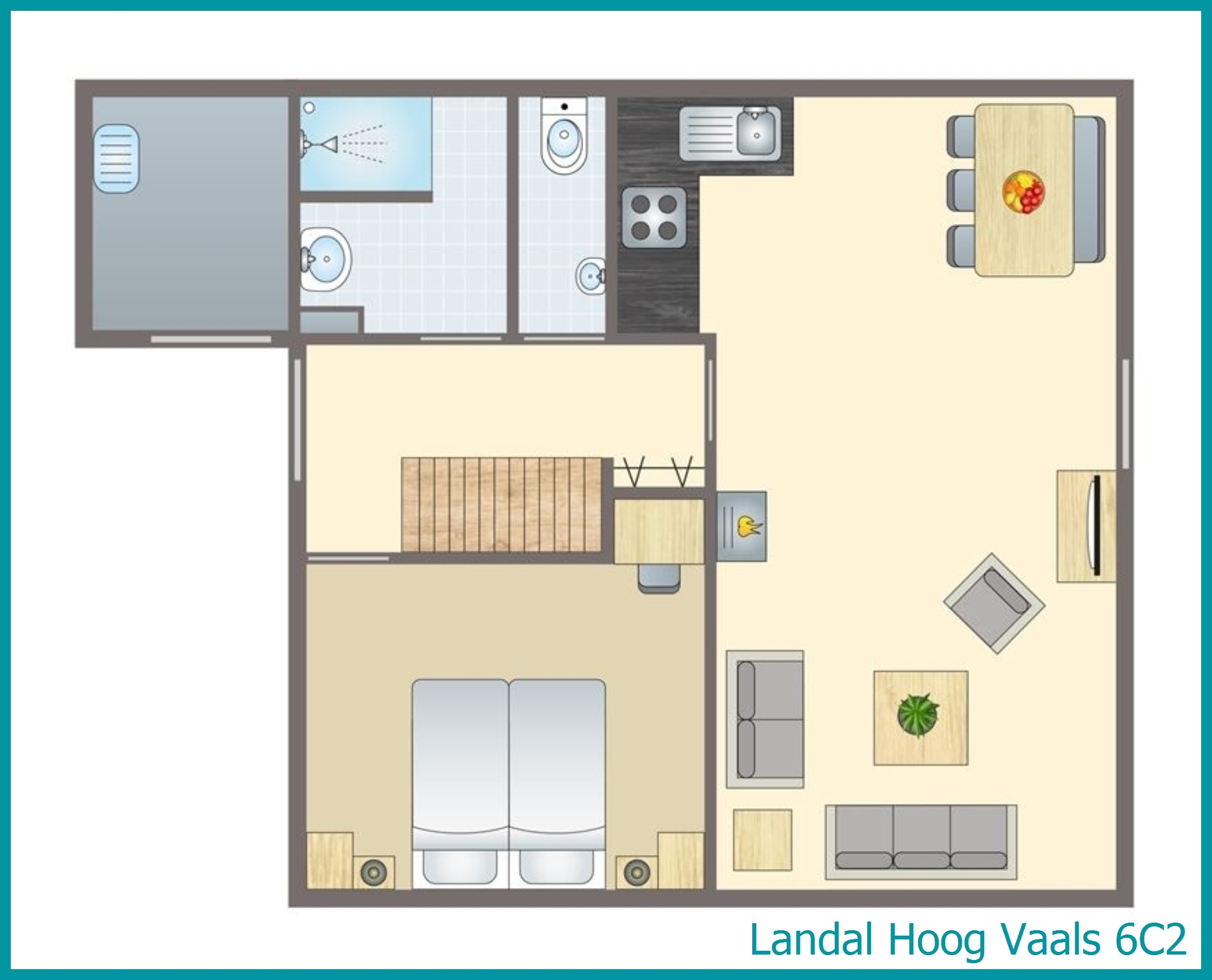 6-person bungalow 6C2 at Hoog Vaals