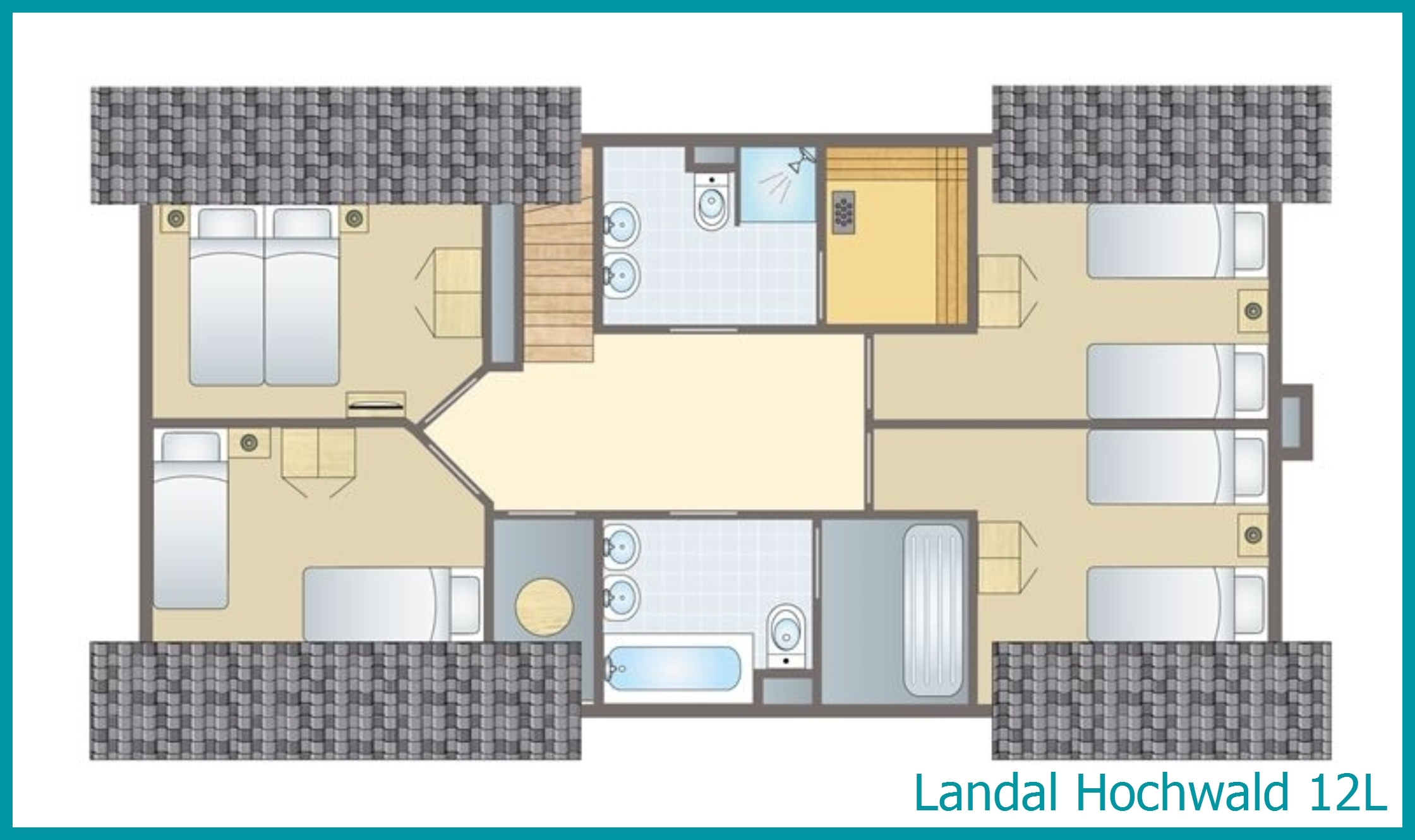 12-person bungalow 12L at Hochwald