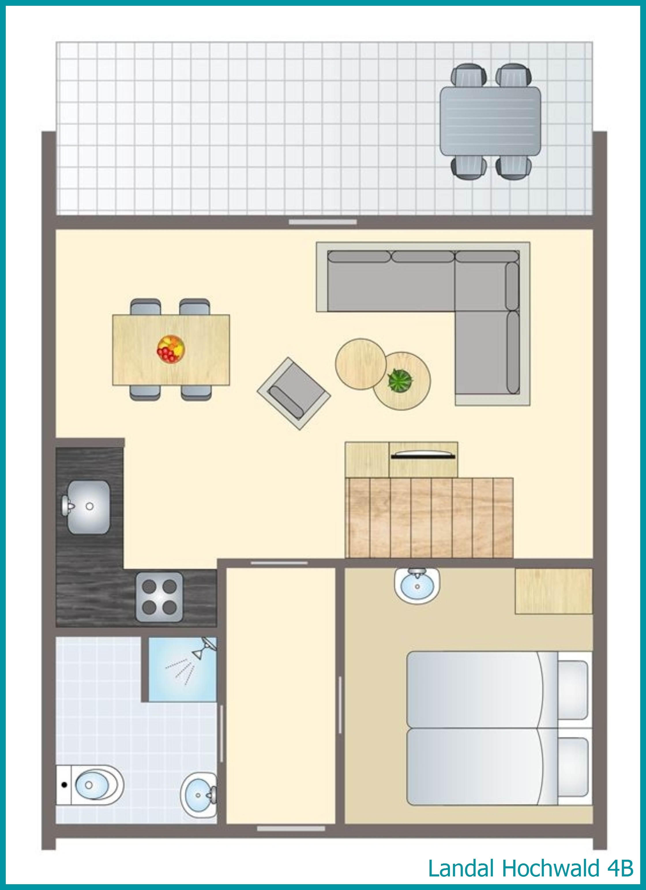 4-person bungalow 4B at Hochwald