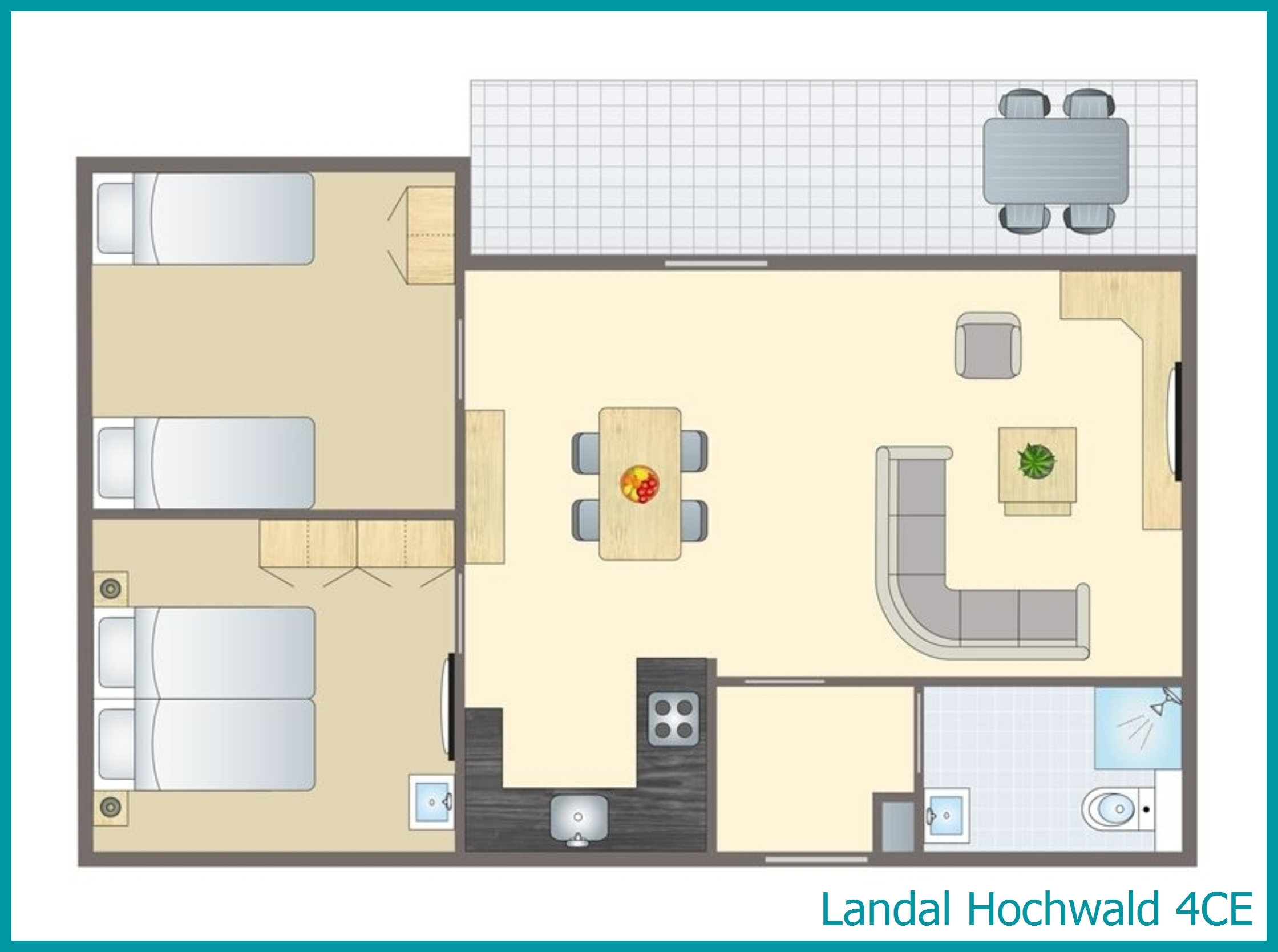 4-person bungalow 4CE at Hochwald