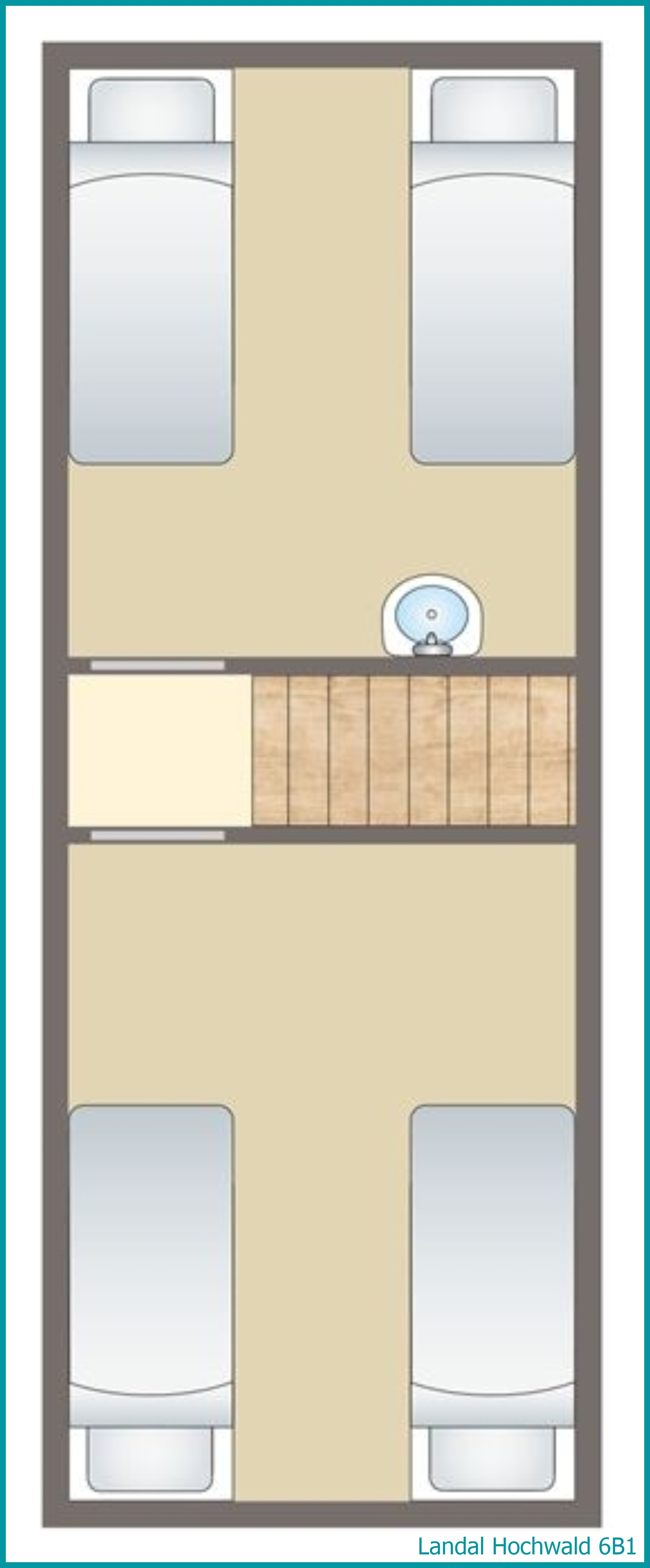 6-person bungalow 6B1 at Hochwald