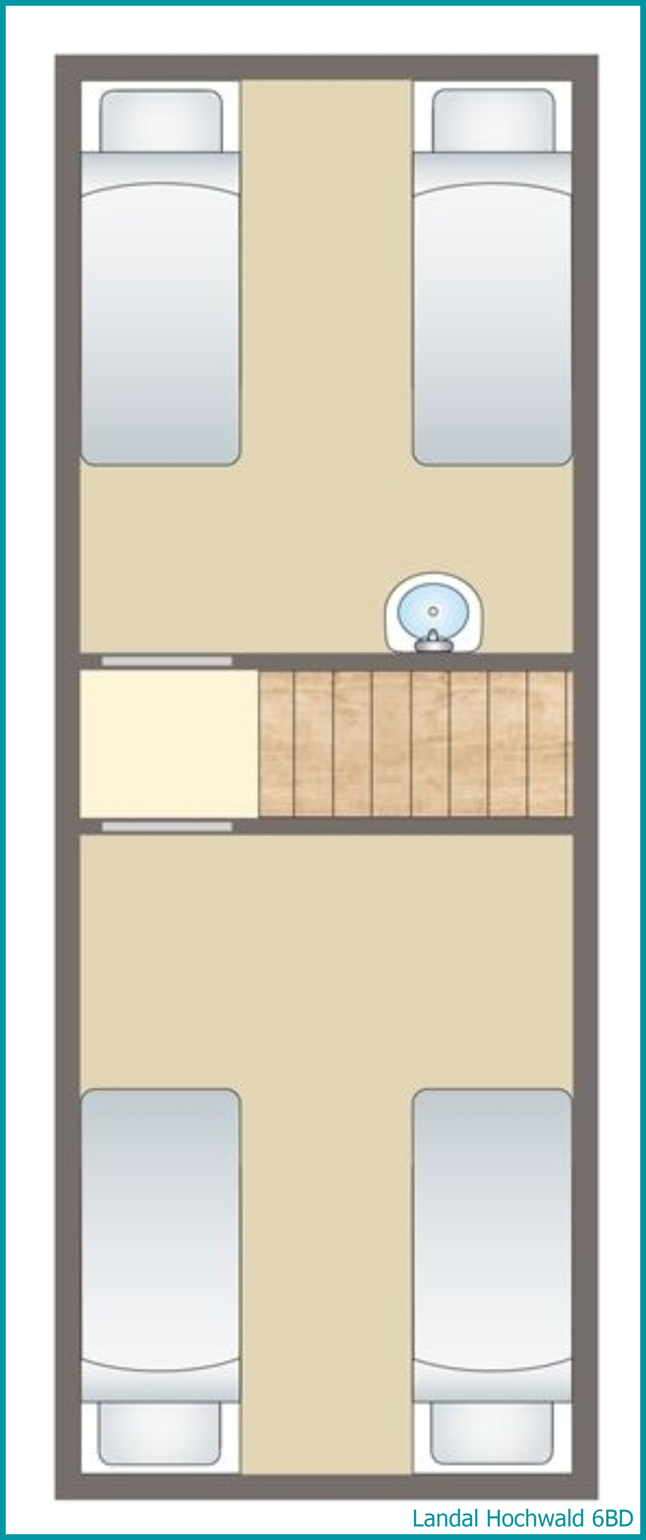 6-person dog bungalow 6BD at Hochwald